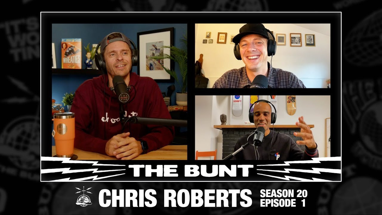 Welcome back inside Studio E for an interview with Chris Roberts.<br /><br />00:00 We are back!<br />03:02 Shoutout of The Week<br />06:13 Chris Roberts Interview<br />07:25 Favorite Skate Moment/Favorite Sports Moment<br />10:29 Take Us Back To The Beginning<br />11:55 First Big Break In Skating<br />12:47 Getting On Chocolate<br />14:50 Skating For Adio Footwear<br />17:28 Filming for Transworld 'A Time To Shine' Video<br />22:35 Bringing Back The Bearded Manny Assassin Look?<br />24:54 Filming for Girl 'Yeah Right' Video<br />29:15 Coming Up When You Did vs. These Days<br />36:47 Origin Story of The Nine Club<br />42:43 How Often Do You Get To Skate?<br />44:55 Do You Get Recognized More As A Pro Skater? Or A Podcaster?<br />48:15 Getting DESTROYED By Kelly At BATB 12<br />49:55 Doing Live Shows<br />54:08 Will You Ever Drop A New Part Or A Nine Club Video?<br />57:12 NYC Nosegrind Claim<br />01:02:15 Day In The Life Of Crob<br />01:07:40 Behind The Scenes: Parallel Manual Trick<br />01:10:02 What's Next?<br />01:15:46 Rapid Fire W/ The Ghost<br />01:39:18 The Post Office<br />01:50:03 The Rundown<br />http://www.thebuntlive.com<br /><br />Check out this week's Shoutout Of The Week: http://www.entertheden.com/bunt
