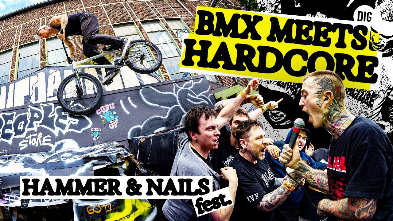 NEW DIG APPAREL https://shop.digbmx.com/collections/APPAREL-AND-MORE<br />-----<br /><br />When worlds collide! This year saw the third instalment of Felix Prangenberg's brainchild, 'Hammer & Nails Fest' - a meeting of two of his passions; BMX and Hardcore. We sent Peter Adam into the pit to bring you all the highlights and perspectives from the two days of mayhem. So good to see the hardcore punk BMX connection living on through Felix, Broc and lots more. It's all music to the ears of our hardcore roots here at DIG. <br /><br />-----<br />Visit our website for more BMX videos - http://digbmx.com <br /><br />SUPPORT PROJECT X https://shop.digbmx.com/collections/project-x <br />SUBSCRIBE to the DIG channel for more videos - http://bit.ly/DigBMX<br /><br /> ● Facebook - https://facebook.com/digbmx <br /> ● Instagram - https://instagram.com/digbmx <br /> ● Twitter - https://twitter.com/digbmx <br /><br />#BMX #DIGBMX
