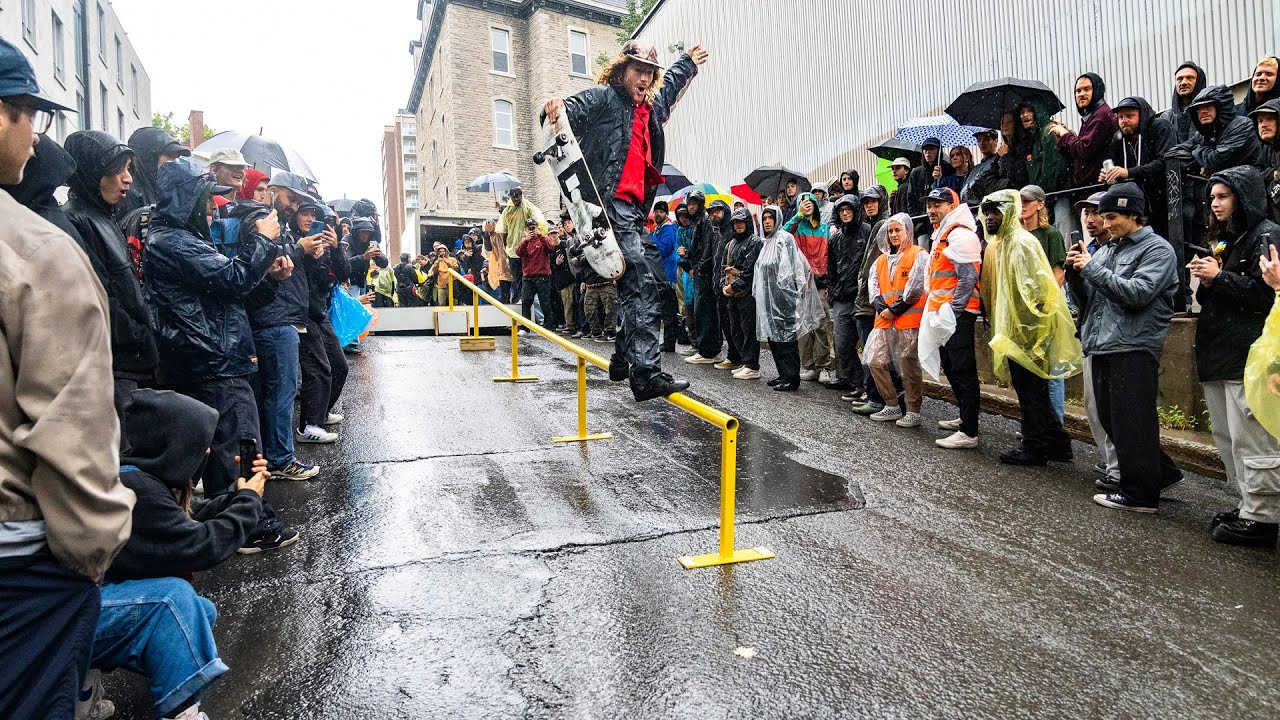 After conquering an active volcano, the Glory Challenge participants braved hurricane rains while charging Montreal's steepest hill. Put your poncho on and witness Pedro Delfino, Rowan Zorilla, Alexis Lacroix and more in a street challenge for the ages. <br /> <br />Keep up with Thrasher Magazine here:<br /> http://www.thrashermagazine.com<br /> http://www.facebook.com/thrashermagazine<br /> http://www.instagram.com/thrashermag<br /> http://www.twitter.com/thrashermag