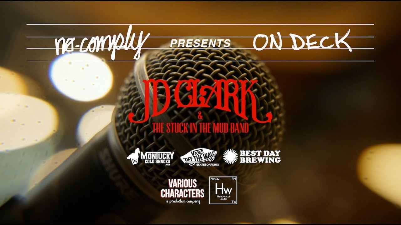 JD Clark steps on deck at No-Comply Skate on August 16th 2025 to deliver some country sounds.<br /><br />The Band<br />Lead Vocals..........JD Clark<br />Lead Guitar..........Doug Walseth<br />Bass + Vocals..........Vince Delgado<br />Drums..........Dave Sims Jr.<br /><br />The Crew<br />Director + Editor..........Calvin Millar<br />Camera Op + Lighting..........Taylor Morgan<br />Camera Op + B-Roll..........Igna Arriagada<br />Sound Record + Mix..........Will Clegg & Dave Sims Jr.<br />Sound Record..........Ryan Stewart<br /><br />Video Production..........Various Characters<br />Sound Production..........Headwater Audio<br /><br />Thank you to our Sponsors..........Vans Footwear, Montucky Cold Snacks, Best Day Brewing.