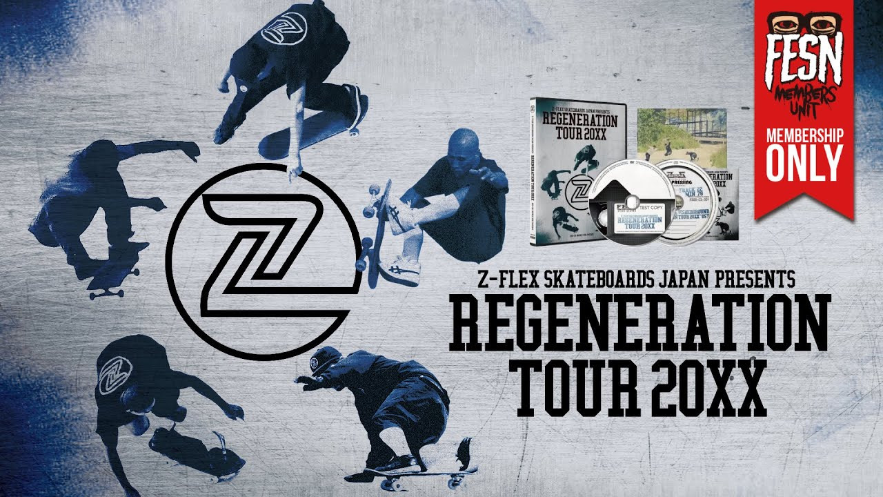 メンバーシップ限定として、2024年にFESNより発表した「Z-FLEX SKATEBOARDS JAPAN PRESENTS / REGENERATION TOUR 20XX」のDVDの本編を特別に公開致します！！<br /><br />Z-FLEX SKATEBOARDS JAPAN初のDVD作品!!<br />FESNディレクタ ーの森田貴宏の古巣である「Z-FLEX/ Z-BOYS」のチ ーム再結成をテーマにしたツアーロードムービー!!<br />ライダー達によるチームビデオ作品、及びデモンストレーションを収録したツアービデオ!<br /><br />出演者：櫻井壱世、嘉悦礼音、糸数基樹、北村元昭、森田貴宏（以上Z-FLEX SKATEBOARDS JAPANチームメンバー）<br /><br />ゲスト：池田大亮、戸倉大風、本橋瞭、上村颯、溝手寿麻、高嶋大翔、奥脇賢司、村野イブキ他15名<br /><br />DVDはこちらからご購入いただけます。<br />https://shop.fareastskatenetwork.com/?pid=179165411<br />本作の為に制作したオリジナル音源をまとめたサウンドトラックCD、そして同行したたカメラマンら数による写真と共に、各ライダー達の言葉で綴られる40ページブックレット、ステッカーが付いた豪華版です！<br /><br />"REGENERATION TOUR 20XX" トレーラー<br />https://youtu.be/MVq1EowSc4M<br />ーーーーーーーーーーーーーーーーーーーー<br /><br />OFFICIAL WEB<br />https://fareastskatenetwork.com<br /><br />ONLINE SHOP<br />https://shop.fareastskatenetwork.com<br /><br />FESN Instagram<br />https://www.instagram.com/fesnofficial<br /><br />LIBE BRAND UNIVS. Instagram<br />https://www.instagram.com/libebrandunivs<br /><br />FESN laboratory Instagram<br />https://www.instagram.com/fesn.laboratory<br /><br />九五館 Instagram<br />https://www.instagram.com/fesn.kyugokan/<br /><br />FESN X<br />https://twitter.com/fesnofficial<br /><br />FESN facebook<br />https://www.facebook.com/FESNofficial<br /><br />LIBE BRAND UNIVS. facebook<br />https://www.facebook.com/LIBEBRANDUNIVS<br />ーーーーーーーーーーーーーーーーーーーー
