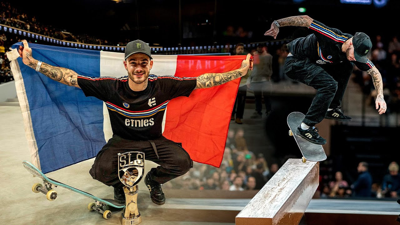 Making his street league return in front of a home crowd, Aurelien Giraud did not disappoint, delivering a winning performance in the SLS Paris 2024 Men's Final. Relive every trick that earned Giraud championship status!<br /><br />#SLSParis | October 11 | Hope to see you there! 🇫🇷<br /><br />For tickets to SLS events and more information, visit: https://www.streetleague.com/ 🔥<br /><br />Subscribe Now: https://www.youtube.com/@SLS<br /><br />Follow SLS on Social 💥 <br />⚪️ Instagram - https://www.instagram.com/sls/<br />⚪️ Facebook - https://www.facebook.com/streetleague/<br />⚪️ Rumble - https://rumble.com/c/sls<br />⚪️ TikTok - https://www.tiktok.com/@streetleagueskate<br />⚪️ Snapchat - https://snapchat.com/t/uYXRd6Jw<br />⚪️ Threads - https://www.threads.net/@sls?hl=en<br />⚪️ Twitter - https://x.com/StreetLeague<br /><br />👀 Don't miss new SLS content every week on Rumble<br />Download Rumble (TV + Mobile) 👉 https://rumble.com/our-apps<br />Rumble is free on desktop, mobile and web at www.rumble.com, iOS, Android, Roku, AppleTV, FireTV, Samsung TVs.<br /><br />Get your official SLS x Wolfpak Backpack here, available in 3 different sizes - <br />https://wolfpak.com/collections/street-league-skateboarding-collection<br /><br />#sls #skate #skateboard #skateboarding #slsparis #tricks #compilation #athlete #champion