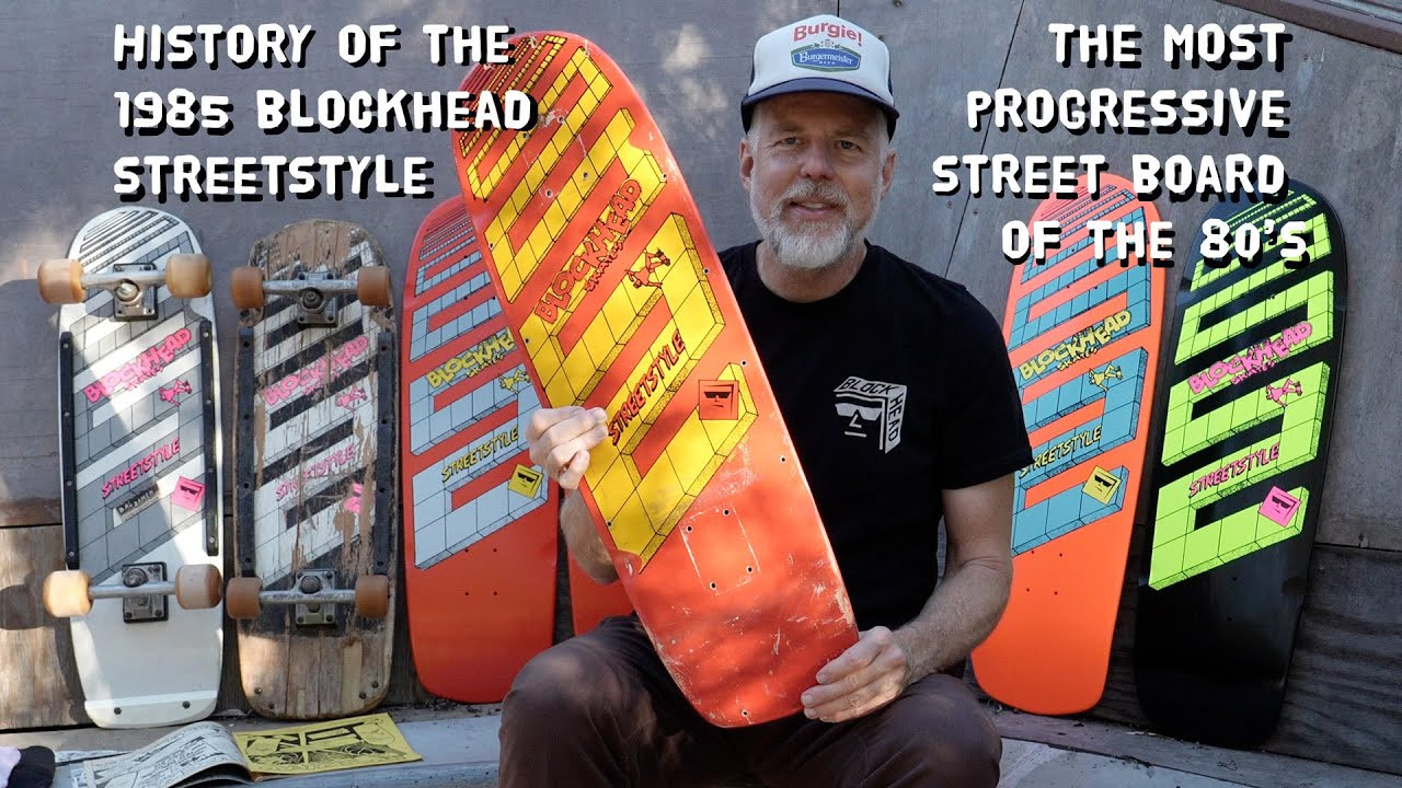 Right about the time of the legendary 1985 Sactramento Streetstyle contest, I launched Blockhead Skateboards in my parents Roseville garage. With a good chunk of all the money I had to my name I took out a full page ad in Thrasher Magazine to promote the first three Blockhead models, the Streetstyle, Rebel and Chaos. The Streetstyle was the most progressive street specific board on the market at the time with its 4" nose, the longest available throughout most of the 80's! <br /><br />We just reissued the 1985 Streetstyle in the original red color for the first time ever to celebrate Blockhead's 40th anniversary, these are signed and numbered and feature the old school hole pattern and screen printed graphics just like they were in 1985. Also available is a modern hole "rider" version with a bit steeper concave and tail for better functionality. They're just as fun to ride now as. they were in 1985! Pick one up at blockheadskateboards.com before they all sell out.<br /><br />Much thanks for all your support for the past 40 years!<br />Dave Bergthold AKA Blockhead Dave