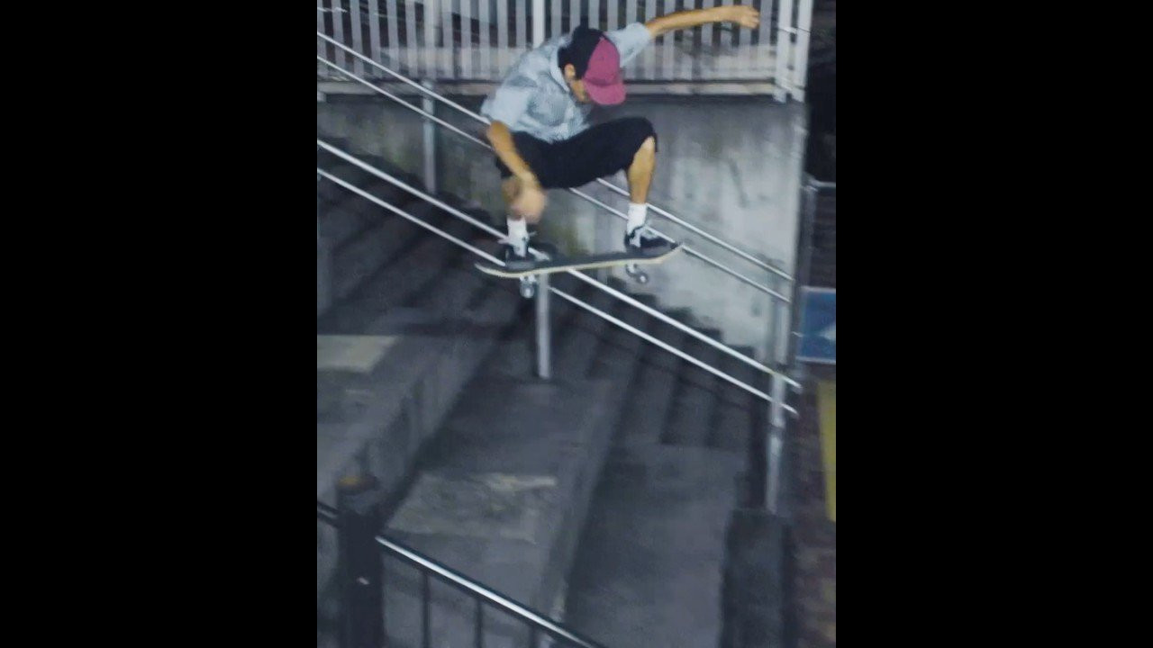 From his energetic Lenz part to Asics' new vid, Kyonosuke's established himself as a must-watch act. Still on the hunt, he keeps the hits coming with lighting-quick feet and immaculate lines through Tokyo's cuts.