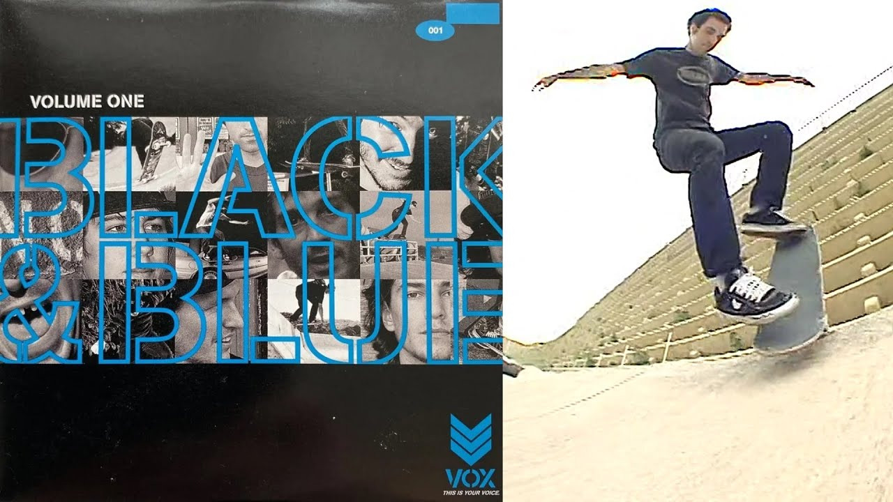 Vox Footwear Presents: “Black & Blue: Volume One”<br /><br />Video by Ed Dominick and Marc Delellis for Vox Footwear. Featuring Adrian Mallory, Brian "Slash" Hansen, Dan Drehobl, Darren Navarrette, David Gravette, Emmanual Guzman, JT Aultz, Justin Strubing, Neil Blender, Peter Hewitt, Peter Watkins and Ricky Oyola.<br /><br />Chapters<br />00:00 The Vox Team<br />02:47 David Gravette<br />05:04 Ditch Session<br />06:20 Ricky Oyola<br />07:26 U.S. Tour<br />12:59 Brian "Slash" Hansen<br />15:46 JT Aultz<br />18:38 Credits<br />21:50 David Gravette<br />23:56 JT Aultz<br /><br />If you have Proper Skate Videos Digitized VHS Tapes or DVDs, please feel free to join our Discord Server and help us to Archive old physical Skate Videos.<br /><br />Odysee: https://odysee.com/@SkateVideoLibrary<br />Discord: https://discord.me/skatevideolibrary<br /><br />Video: 960x720p, 59.94fps, 6000 kbps<br />Audio: Stereo, 48.0 kHz, 128 kbps
