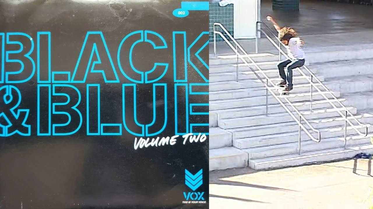 Vox Footwear Presents: “Black & Blue: Volume Two”<br /><br />Video by Ed Dominick and Marc Delellis for Vox Footwear. Featuring Adrian Mallory, Alex Chalmers, Chris Connelly, Dan Drehobl, Darren Navarrette, David Gravette, Emmanuel Guzman, Henry Panza, JT Aultz, Justin Strubing, Ozzie Luke, Peter Hewitt, Peter Watkins and Ricky Oyola.<br /><br />Chapters<br />00:00 The Vox Team<br />03:01 Leeside<br />03:53 Adrian Mallory<br />04:58 Henry Panza<br />06:23 Australia Tour<br />13:58 Darren Navarrette<br />17:16 Credits<br /><br />If you have Proper Skate Videos Digitized VHS Tapes or DVDs, please feel free to join our Discord Server and help us to Archive old physical Skate Videos.<br /><br />Odysee: https://odysee.com/@SkateVideoLibrary<br />Discord: https://discord.me/skatevideolibrary<br /><br />Video: 960x720p, 59.94fps, 6000 kbps<br />Audio: Stereo, 48.0 kHz, 128 kbps