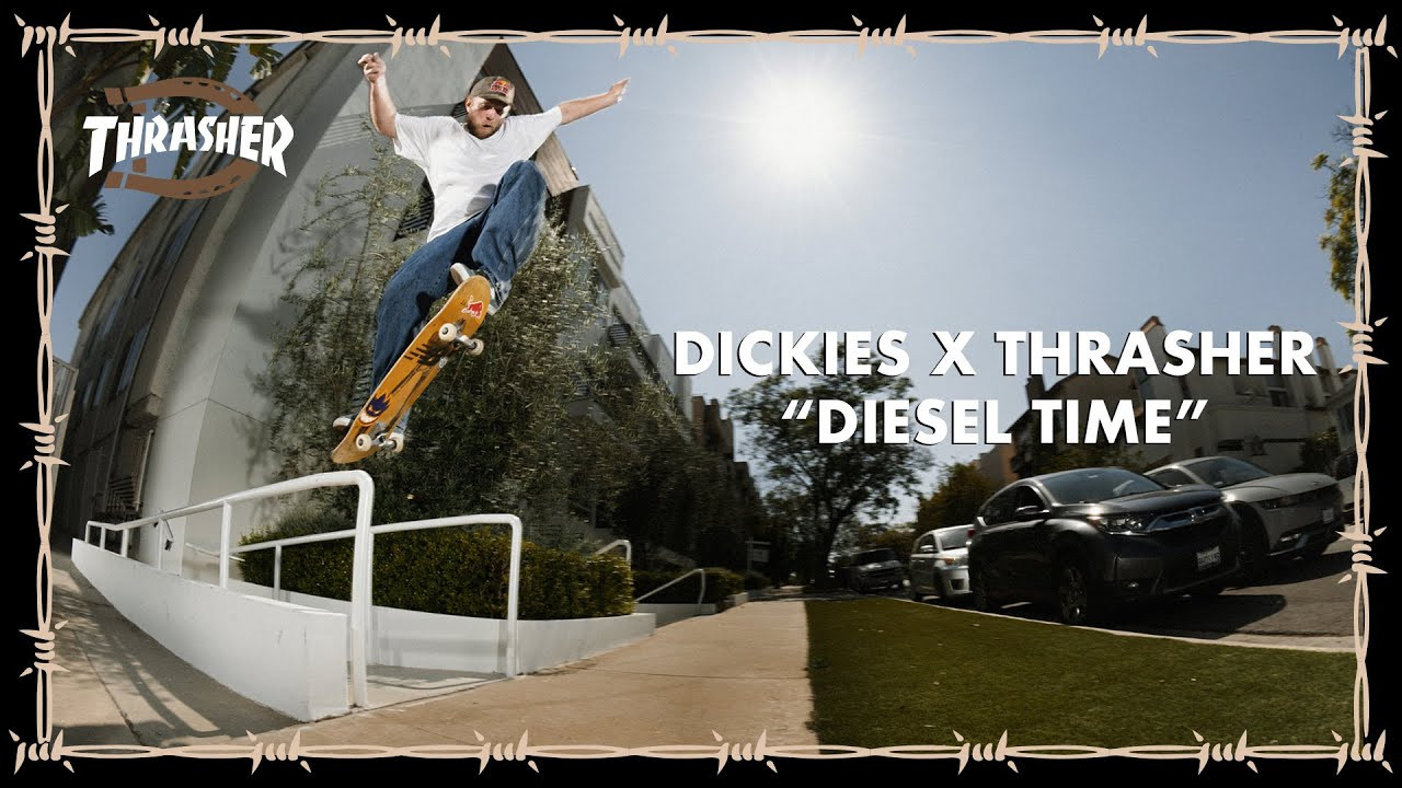 Vincent, Manderson, Foy, Guy and the gang go to work in the new threads we made with Dickies for a powerful cut you can't miss. <br /><br />Keep up with Thrasher Magazine here:<br /> http://www.thrashermagazine.com<br /> http://www.facebook.com/thrashermagazine<br /> http://www.instagram.com/thrashermag<br /> http://www.twitter.com/thrashermag