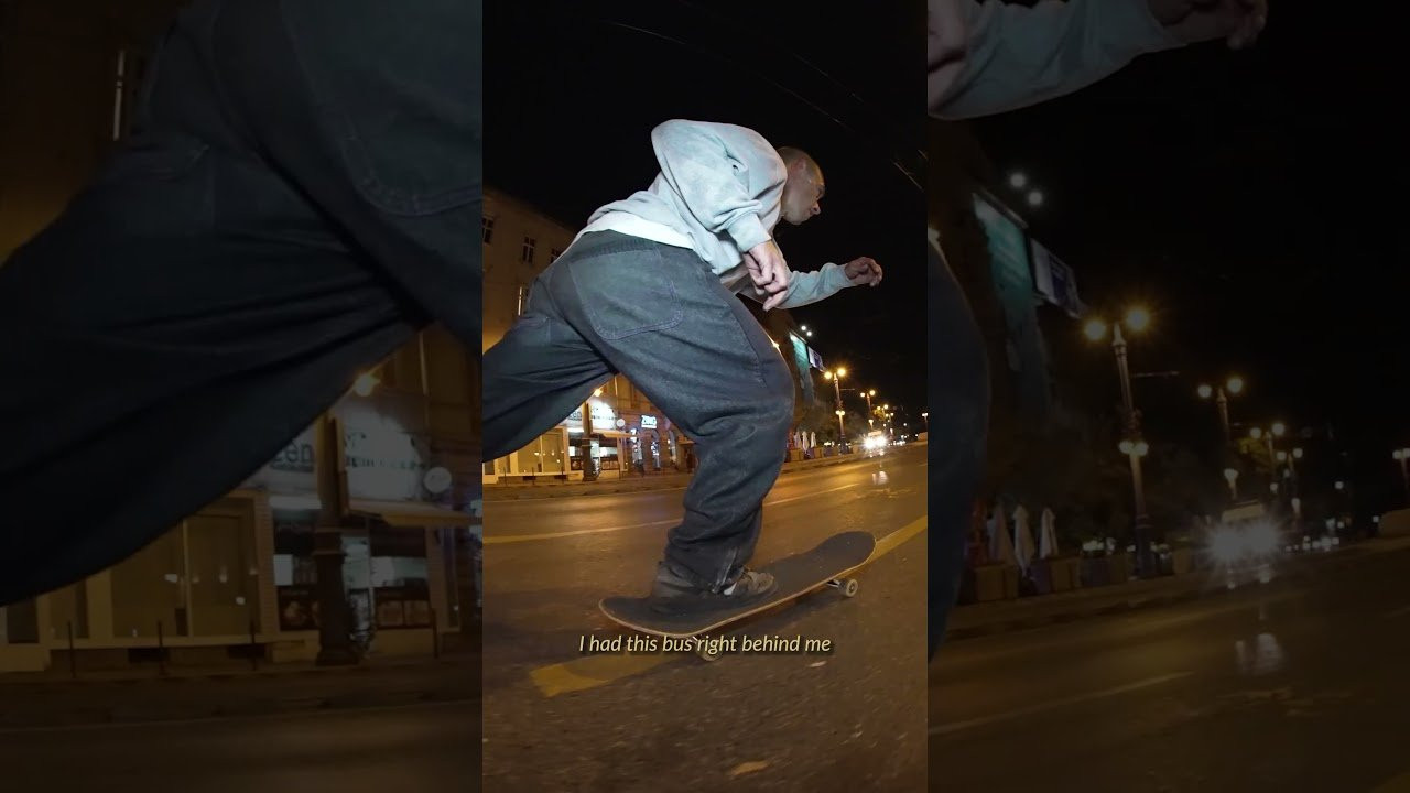 Bus on his heels, Andrew Verde on his night line in Budapest. Here’s the story behind it.