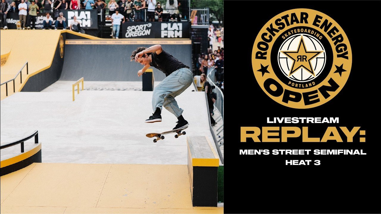 Watch the full Men’s Street Semifinal heat three competition replay from the 2025 Rockstar Energy Open in Portland, Oregon.<br /><br />Featuring: Jake Yanko, Torey Pudwill, Kairi Netsuke, Felipe Gustavo, Julian Agliardi, Jhancarlos Gonzales, Chris Joslin, and Braden Hoban. #skateboarding #platfrm <br /><br />Subscribe to the Platfrm channel!<br />https://bit.ly/4aScSzM<br /><br />Follow us on:<br />TikTok: https://www.tiktok.com/@the_platfrm<br />Instagram: http://instagram.com/theplatfrm<br />Facebook: http://facebook.com/theplatfrm<br />Twitter: http://twitter.com/the_platfrm