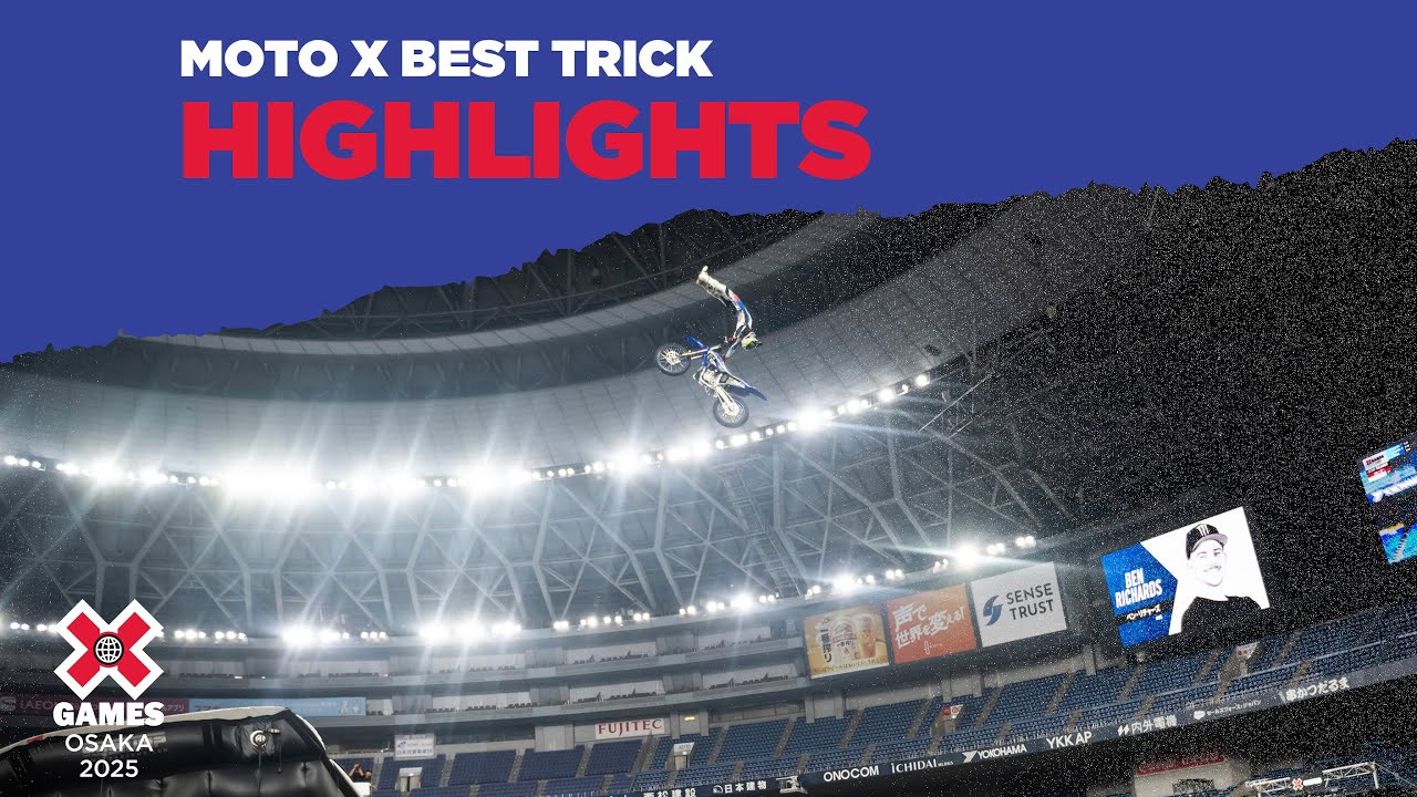 Watch the Moto X Best Trick top highlights from X Games Osaka 2025 in Japan!<br /><br />How medal event is judged:<br />1 heat of 8 athletes with 2 attempts each. Best trick counts, scored 1-100.<br /><br />Best Trick has been a staple of freestyle motocross competitions since the turn of the century. Riders attempt to execute the most difficult and innovative tricks possible. Riders are judged on the overall difficulty and execution of a single trick, and creativity is highly valued – never-been-done tricks are usually scored very well.<br /><br />#XGames #XGamesOsaka #XGamesJapan #MotoX #FMX <br /><br />____<br /><br />X Games — your destination for all things action sports, music, lifestyle and everything in between. <br /><br />Visit our official homepage at http://xgames.com for more coverage and highlights.<br /><br />SUBSCRIBE: https://www.youtube.com/XGames<br /><br />Check us on Social @XGames:<br />Instagram ► https://instagram.com/xgames<br />TikTok ► https://www.tiktok.com/@XGames<br />Twitter ► https://twitter.com/xgames<br />Facebook ► https://facebook.com/XGames<br />Twitch ► https://www.twitch.tv/xgames<br />Snapchat ► @xgames<br />Text Us! ► (772) 494-2637<br /><br />Thanks for watching #XGames!
