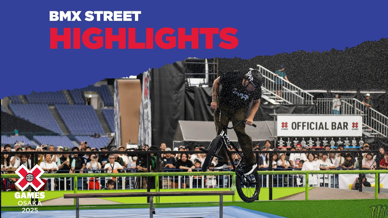 Watch the BMX Street top highlights from X Games Osaka 2025 in Japan!<br /><br />How medal event is judged:<br />Playoffs: 1 heat of 8 athletes with 2 runs each (0:45 seconds maximum per run), best run counts. Runs will be scored 1-100. Athletes ranked 1-4 will advance to the final.<br />Finals: Athlete scores are reset to zero after playoffs. 1 heat of 4 athletes with 2 runs each (0:45 seconds maximum per run), best run counts. Runs will be scored 1-100. <br /><br />BMX street contests approximate the most common form of urban BMX riding, utilizing obstacles common to city settings – like handrails, stairs, ledges, benches and outdoor tables – on a purpose-built course. Competitors do an assortment of grinds, tailwhips, rotations, gap-to-obstacles tricks and more on the course, often combining multiple maneuvers into a single trick. BMX street requires a high level of creativity, adaptability and technical skills, as riders must navigate the urban landscape and perform tricks with precision and control. In competitions, judges evaluate the difficulty, execution and originality of tricks.<br /><br />#XGames #XGamesOsaka #XGamesJapan #BMX<br /><br />____<br /><br />X Games — your destination for all things action sports, music, lifestyle and everything in between. <br /><br />Visit our official homepage at http://xgames.com for more coverage and highlights.<br /><br />SUBSCRIBE: https://www.youtube.com/XGames<br /><br />Check us on Social @XGames:<br />Instagram ► https://instagram.com/xgames<br />TikTok ► https://www.tiktok.com/@XGames<br />Twitter ► https://twitter.com/xgames<br />Facebook ► https://facebook.com/XGames<br />Twitch ► https://www.twitch.tv/xgames<br />Snapchat ► @xgames<br />Text Us! ► (772) 494-2637<br /><br />Thanks for watching #XGames!