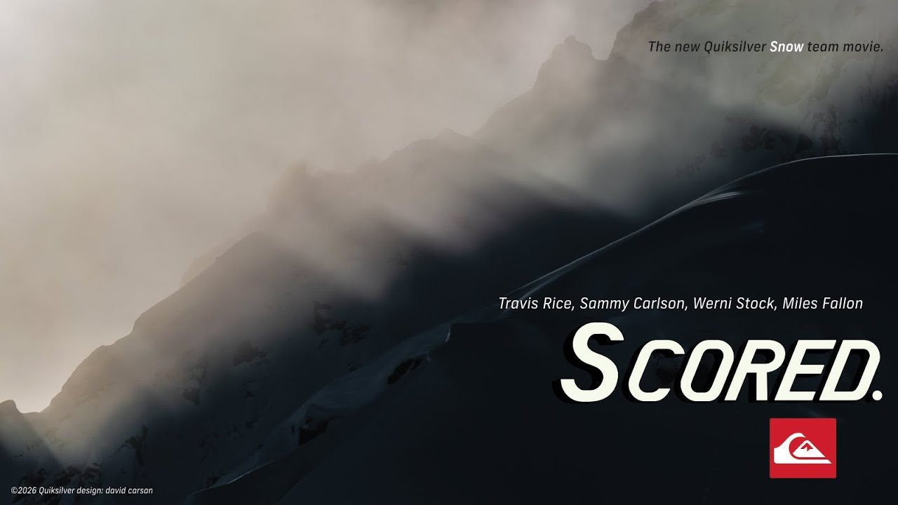 Last April, we went to Alaska with Travis Rice, Sammy Carlson, Werni Stock and Miles Fallon. Trips like that can be notoriously hit or miss, but we lucked into a week that was very much the former. <br /><br />Bluebird skies. Perfect snow. Endless terrain. And a crew of guys that were feeding off each other and pushing themselves, but mostly just having the time of their lives. "Chugash magic," as Travis Rice put it on site. <br /><br />The result? Our new snow film, Scored. With a thumping soundtrack and art by David Carlson, this thing is guaranteed to fire you up.<br /><br />The full film is coming soon — and keep an eye on our IG for announcements about premieres. But, for now, here's the trailer. <br /><br />https://quiksilver.com