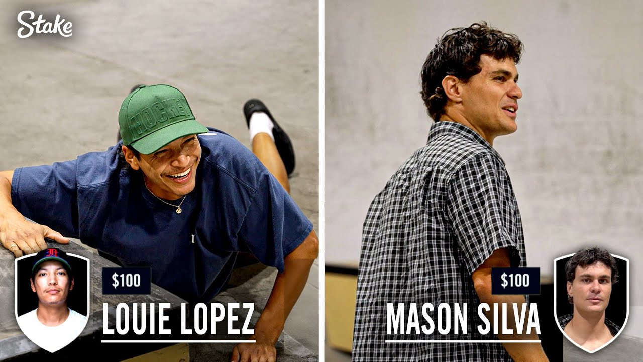 In this edition of 'A Game of Stake,' Louie Lopez and Mason Silva go head-to-head in a friendly competition where both skaters will select tricks in an attempt to outdo the other! Whoever runs out of money first loses 🤑 Presented by Stake. <br /><br />🏆 #SLSSuperCrown | December 6 -7<br />🇦🇺 #SLSSydney | February 14 - 15<br />🛍️ #SLS Merch NOW AVAILABLE ➡ https://streetleagueshop.com/<br /><br />For tickets to SLS events and more information, visit: https://www.streetleague.com/ 🔥<br /><br />Subscribe Now: https://www.youtube.com/@SLS<br /><br />Follow SLS on Social 💥 <br />⚪️ Instagram - https://www.instagram.com/sls/<br />⚪️ Facebook - https://www.facebook.com/streetleague/<br />⚪️ Rumble - https://rumble.com/c/sls<br />⚪️ TikTok - https://www.tiktok.com/@streetleagueskate<br />⚪️ Snapchat - https://snapchat.com/t/uYXRd6Jw<br />⚪️ Threads - https://www.threads.net/@sls?hl=en<br />⚪️ Twitter - https://x.com/StreetLeague<br /><br />👀 Don't miss new SLS content every week on Rumble<br />Download Rumble (TV + Mobile) 👉 https://rumble.com/our-apps<br />Rumble is free on desktop, mobile and web at www.rumble.com, iOS, Android, Roku, AppleTV, FireTV, Samsung TVs.<br /><br />Get your official SLS x Wolfpak Backpack here, available in 3 different sizes - <br />https://wolfpak.com/collections/street-league-skateboarding-collection<br /><br />#sls #skate #skateboard #skateboarding #trick #competition #challenge #stake