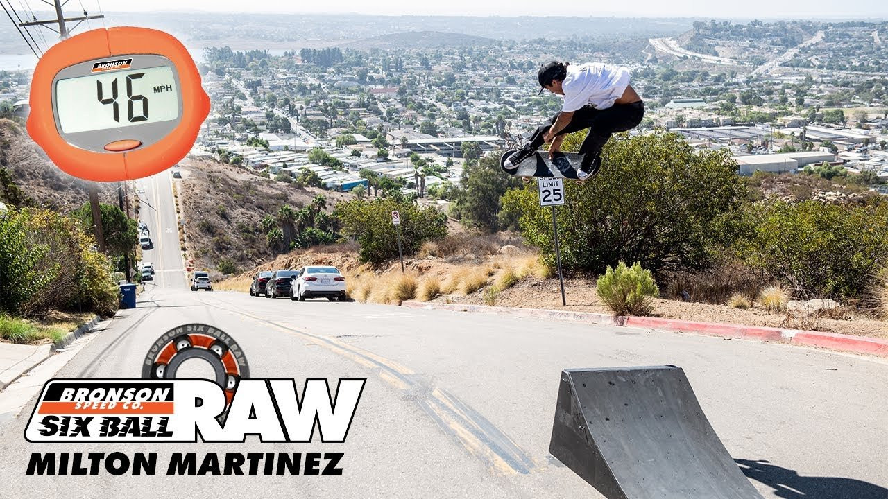 Meet the new Six Ball RAW Bearings — the fastest bearings we’ve ever made. Milton Martinez threw a set in, pointed it downhill, and hit 46 mph without even flinching. These things move.<br /><br />Built with bigger balls, less friction, and a shield-free RAW design, Six Balls are made for skaters who want maximum speed and zero BS. Downhill, park lines, full-charge street skating — if you like going fast, these are your new go-to.<br /><br />Follow Milton - https://instagram.com/miltonmartinez/<br /><br />Filmed by <br />Jesse Silva - https://instagram.com/noguf/<br />Jacob Nuñez - https://instagram.com/paconertz/<br /><br />Edited by Jesse Silva - https://instagram.com/noguf/<br /><br />Subscribe to the Next Generation Channel:<br />🏁 http://bit.ly/NextGenerationChannel​ 🏁<br /><br />Learn More about Bronson Ceramic Bearings: https://bronsonspeedco.com/bearings#ceramics<br />Learn More about Bronson RAW Bearings: https://bronsonspeedco.com/bearings#raw<br />Learn More about G3 Next Generation Bearings: https://bronsonspeedco.com/bearings#g3<br /><br />Keep up with the #FastestBearings​ on Social:<br />🏁 Instagram: https://instagram.com/bronsonspeedco/​<br />🏁 Twitter: https://twitter.com/bronsonspeedco​<br />🏁 Facebook: https://www.facebook.com/BronsonSpeedCo<br /><br />Shop Next Generation Bearings <br />💸 https://nhsskatedirect.com/pages/bronson-speed-co