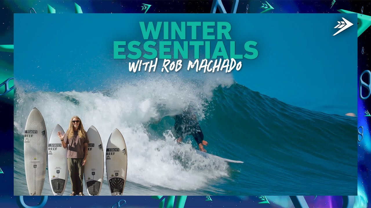 Get ready for winter. ❄️<br /><br />Shorter days and dropping water temps mean the winter season is starting to ramp up in the northern hemisphere, and being prepared for a variety of conditions is a must. Explore our team's Winter Essentials: their preferred gear for the 2025/2026 winter season, to make the most of everything the ocean sends their way.<br /><br />This winter, Pipe Master and free surfer, Rob Machado, is riding a stock 6'8" Seaside & Beyond, stock 5'2" Seaside, stock 5'4" Mashup, and stock 5'4" Groove - a versatile performance quiver that has the style icon covered for anything the Pacific sends his way.<br /><br />Explore Rob's favorites:<br />Winter Essentials in USA: https://bit.ly/4i7V09j<br />Winter Essentials in AUS/NZ: https://bit.ly/4o9tutw<br />Winter Essentials in EU: https://bit.ly/4oP5EnI<br />Winter Essentials in UK: https://bit.ly/43FcXGj<br /><br />Follow us on Instagram:<br />https://www.instagram.com/firewiresurfboards<br />https://www.instagram.com/rob_machado<br />https://www.instagram.com/rob_machado_surfboards