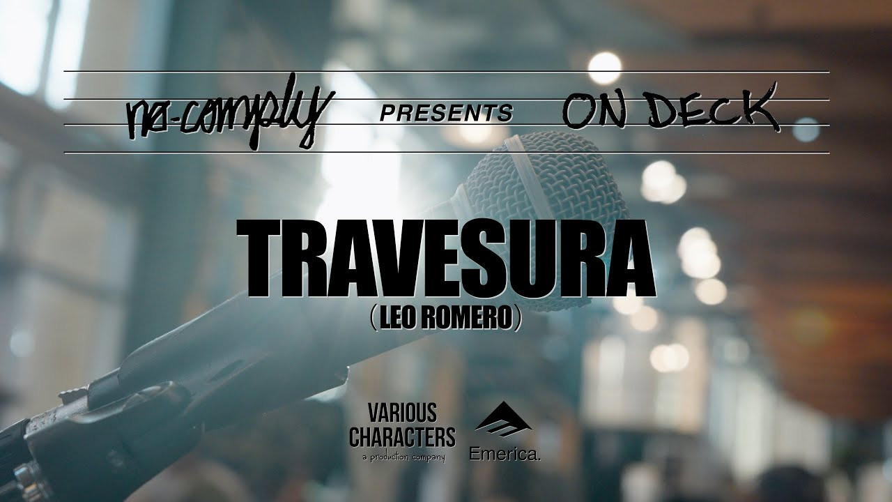 Leo Romero is not only a professional skateboarder with a whole lot of video parts under his belt along with winning Thrasher Magazine's Skater Of The Year in 2010, he's also an accomplished musician. He fronts his band, Travesura, and was nice enough to play solo for us here at No-Comply Skateshop for the second edition of ON Deck.<br /><br />Lead Guitar + Vocals : Leo Romero<br />Guest Guitar : Hayden Jones<br />Direct and Edit : Calvin Millar<br />Camera and Color : Taylor Morgan<br />Camera : Max Taylor<br />Sound Mix : Will Clegg
