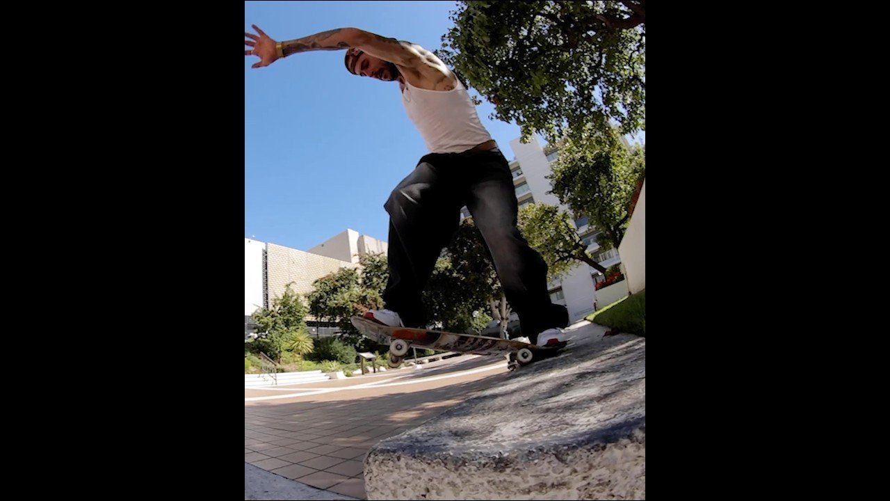 Laced up in his first pro shoe, TJ attacks spots from the scenic stone ledges of Europe to his old haunts in DTLA. Dude can’t be stopped.