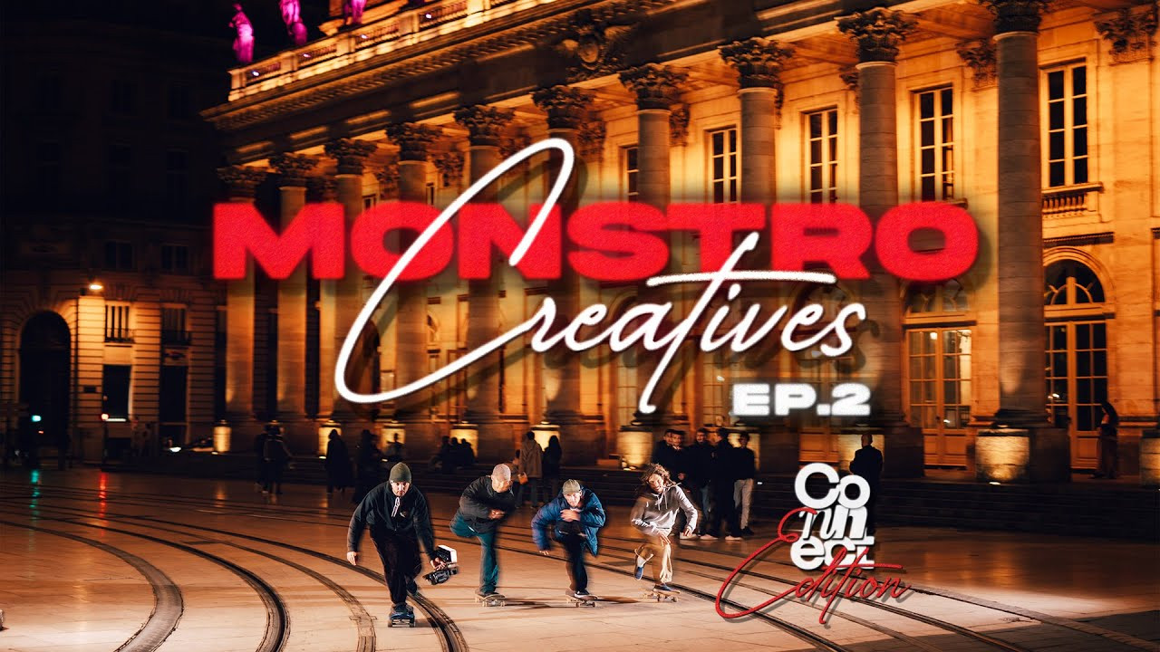 The Monstro video series is already back with a special episode filmed during the CONNECT international skaturbanism festival in Bordeaux, France. <br />Created by Rémi Luciani and Leo Valls, this new edition brings together an eclectic international crew, from Japanese Super Rat and Shintaro Hongo (Japan) to Sergio Santoro and Mike Mag (Brazil) and many more. <br />Over eight days, the crew explored in a fun, inventive and spontaneous way Bordeaux’s streets, plazas, skateable sculptures, and the city’s newest skate-friendly spots, shaped through years of collaboration with the municipality.<br />All captured by Rémi's VX1000, between conferences, workshops, sessions and festival nights.<br />CONNECT brought together skaters, artists, architects, and activists from all over the world to think collectively about the City of the future and celebrate skate culture.<br />Filmed, Edited and directed by : @Rémi Luciani.<br />Featuring: Japanese Super Rat, Leo Valls, Shintaro Hongo, Sergio Santoro, Mike Mag, Matheus Dubronks, Jimmy Lannon, Charles Myatt, Stinky Eagle, Julien Januszkiewicz, Pierre Lespes, Harrison Woolgar, Nicolas Malinowski, Julian Dykmans, Leif Hauge, Denia Kopita, Hudson Egidio, Liam Courtney, Guillaume Clincke, Koki Yokokura.<br />Watch our previous releases:<br />Monstro de Bangkok : https://www.youtube.com/watch?v=uY2ipZE37ZY<br />Monstro Creatives EP.1 : https://www.youtube.com/watch?v=cKoGCTM7J5Q