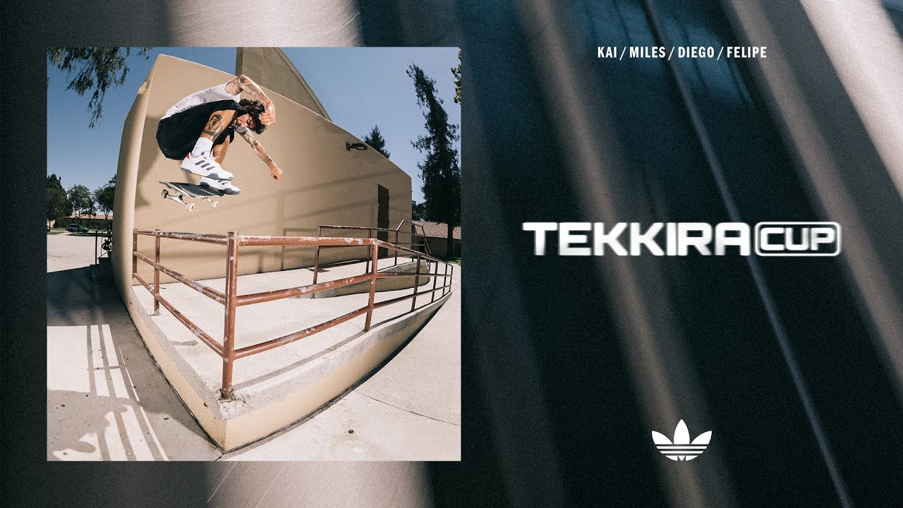Kai, Miles, Diego, and Felipe take the retro-future Tekkira Cup onto the streets of LA, stacking clips with style.<br /><br />Featuring:<br />Kai Kishi<br />Miles Silvas<br />Diego Nájera<br />Felipe Gustavo<br /><br />Filmed by: Justin Albert and David Serrano<br />Edited by: Justin Albert<br />Music: Nick Andre<br />Track: Home Movies<br />Produced by: Made by Delphi<br /><br />Official website: www.adidas.com/Skateboarding<br />Instagram: @adidasskateboarding