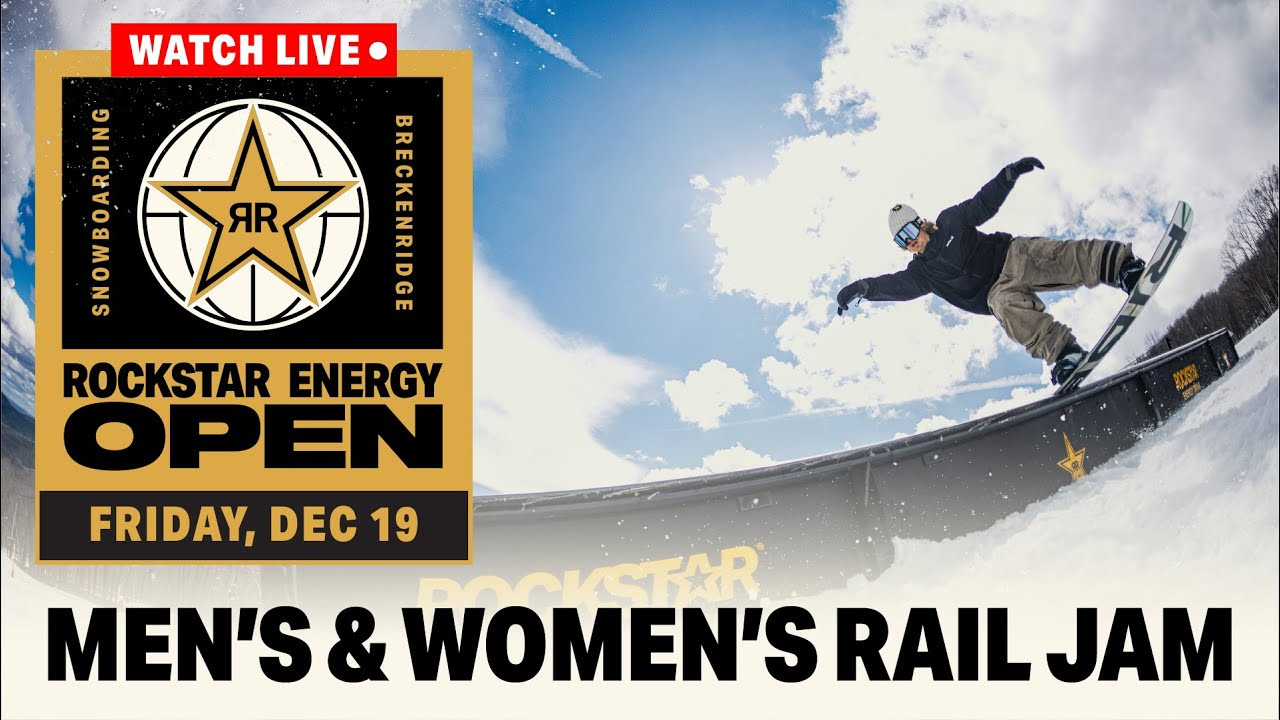Friday, December 19th, 2025 marks the official opening of the Rockstar Energy Open of Snowboarding at Breckenridge Ski Resort! Tune in for the rail jam competition under the lights here at Peak 8, where a field of ten women and men snowboarders join for a 20-minute semi-final to show their rail prowess. After that, the top five women and men will advance to a final, where at the end of the 15-minute jam podium winners will be crowned.<br /><br />Be sure to watch all the action over at ThePlatfrm.com for live scoring and the latest Rockstar Energy Open updates. <br /><br />📍 Live from Breckenridge, Colorado<br />Friday, December 19th, 2025<br />3:30 - 4:30 pm MT — Rail Jam Competition*<br /><br />*All times are subject to change<br /><br /><br />For the latest from Snowboarder Magazine check out:<br /> https://www.snowboarder.com/<br /> Facebook - https://sbdr.co/Facebook<br /> Instagram - https://sbdr.co/Instagram<br /> Twitter - https://sbdr.co/Twitter<br /> YouTube - https://sbdr.co/YouTube<br />Shop - https://shop.snowboarder.com