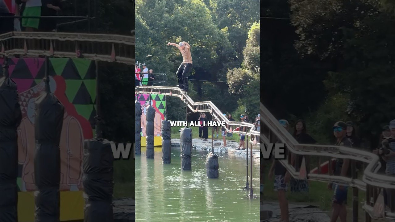 Madars Apse and Leo Romero battle the Kasso rail coaster