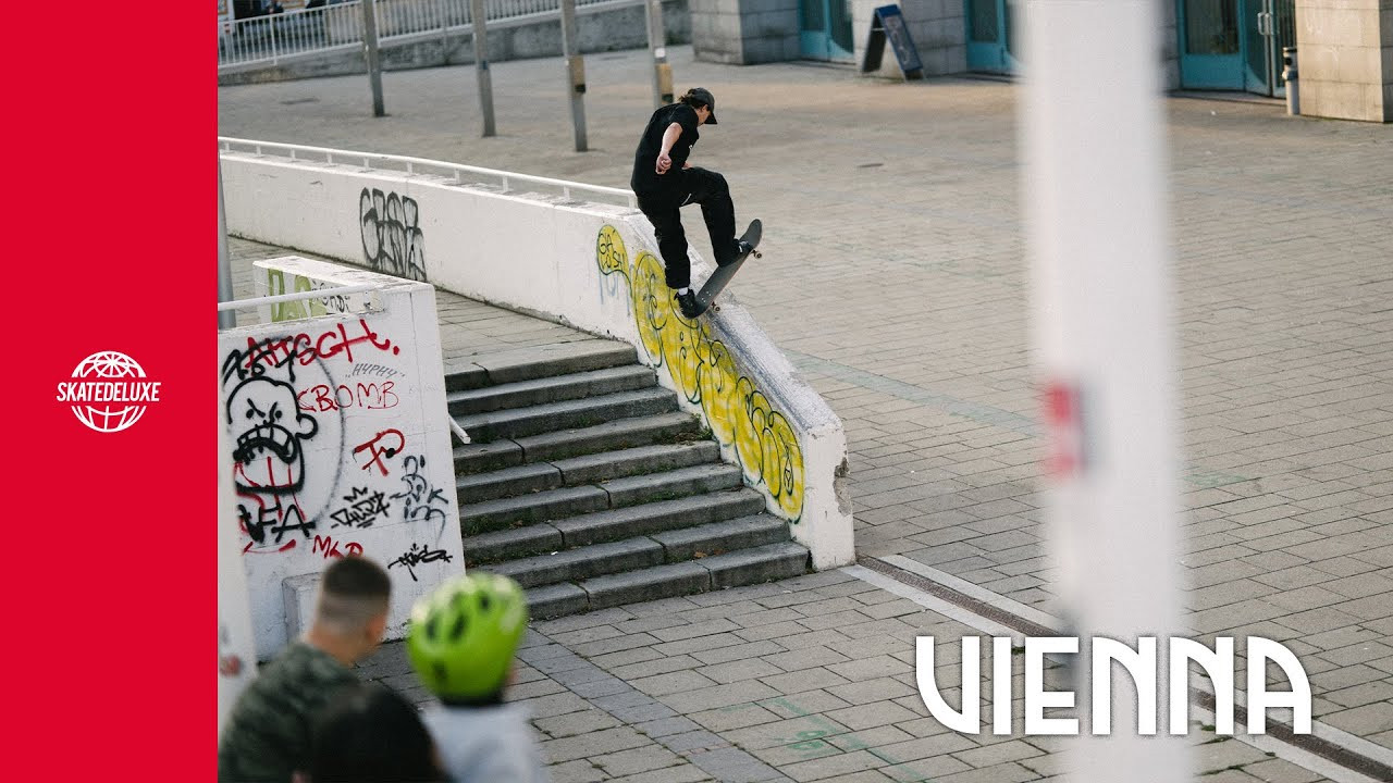 The skatedeluxe team featuring Ike Fromme, Andrew Verde, Tim Janke, Sascha Scharf, Lea Meny & Melika Nazari went to Vienna and, despite less-than-perfect weather, had a solid skate trip with the best vibes. Check out the clip now!<br /><br />Video by: Daniel Schulz @720x57 <br /><br />Music: <br />Arctor – Retrograde<br />Seoul Air – X Funeral