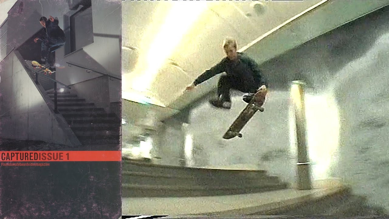 Captured Videomagazine Presents: “Issue 1”<br /><br />Produced by Erkka Niemi, Juhani Salo and Mikko Valli for Captured Videomagazine. Featuring Aleksi Fräki, Anders Illman, Anssi Korpela, Anssi Paukkunen, Anterus Meinander, Antti Seppälä, Arto Saari, Ate, Erkka Niemi, Esa Hytönen, Hannu Jokinen, Harri Lagström, Harri Puupponen, Henrikki Saraspää, Jani Laitiala, Jani Leivo, Jani Mäkelä, Janne Leppänen, Janne Sorainen, Janne Tiitinen, Jarkko Poropudas, Joni Jantunen, Jouni Leino, Jouni Salo, Juha Pönkänen, Juhani Salo, Juho Liesmäki, Julius Haartti, Jussi Korhonen, Juuso Kaitila, Jyrki Nylander, Lauri Moilanen, Marko Kukasjärvi, Mikko Kempas, Mikko Kivikoski, Mikko Patja, Mikko Valli, Olli Säämänen, Olli Trög, Pekka Keinänen, Pirkka Pollari, Riku Lokka, Samu Hirvonen, Santeri Kulmala, Tatu Engström, Tero Lumme, Tero Malinen, Thomas Janhonen, Timo Kuulusa, Tuomo Ritakallio, Uosu and Valtteri Kivelä.<br /><br />Chapters<br />00:00 Intro<br />00:56 Random Clips<br />05:22 Close-Up: Pirkka Pollari & Jani Laitiala<br />10:25 Event: Double Trouble Rauma<br />12:16 Event: Zonossic Skatepark Tornio<br />12:57 Event: Finnish Championships 1999<br />14:20 Road Trip: Keskus<br />19:12 Mini Ramp<br />23:26 Event: Skate Center Tampere<br />24:48 Event: SkiExpo<br />28:09 Close-Up: Mikko Valli<br />31:26 Random Clips<br />35:24 Credits<br /><br />If you have Proper Skate Videos Digitized VHS Tapes or DVDs, please feel free to join our Discord Server and help us to Archive old physical Skate Videos.<br /><br />Odysee: https://odysee.com/@SkateVideoLibrary<br />Discord: https://discord.me/skatevideolibrary<br /><br />Video: 960x720p, 50.00fps, 6000 kbps<br />Audio: Stereo, 48.0 kHz, 128 kbps
