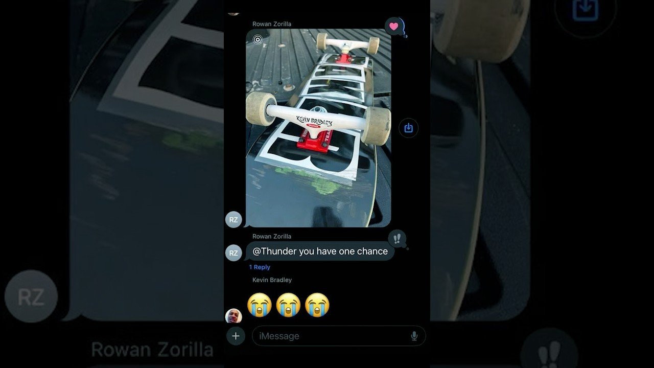 Rowan Zorilla gives us the back story on how a lost board and some found Kevin Bradley trucks got him skating Thunders and on the team.<br /><br />KB, we owe you for this one 😉