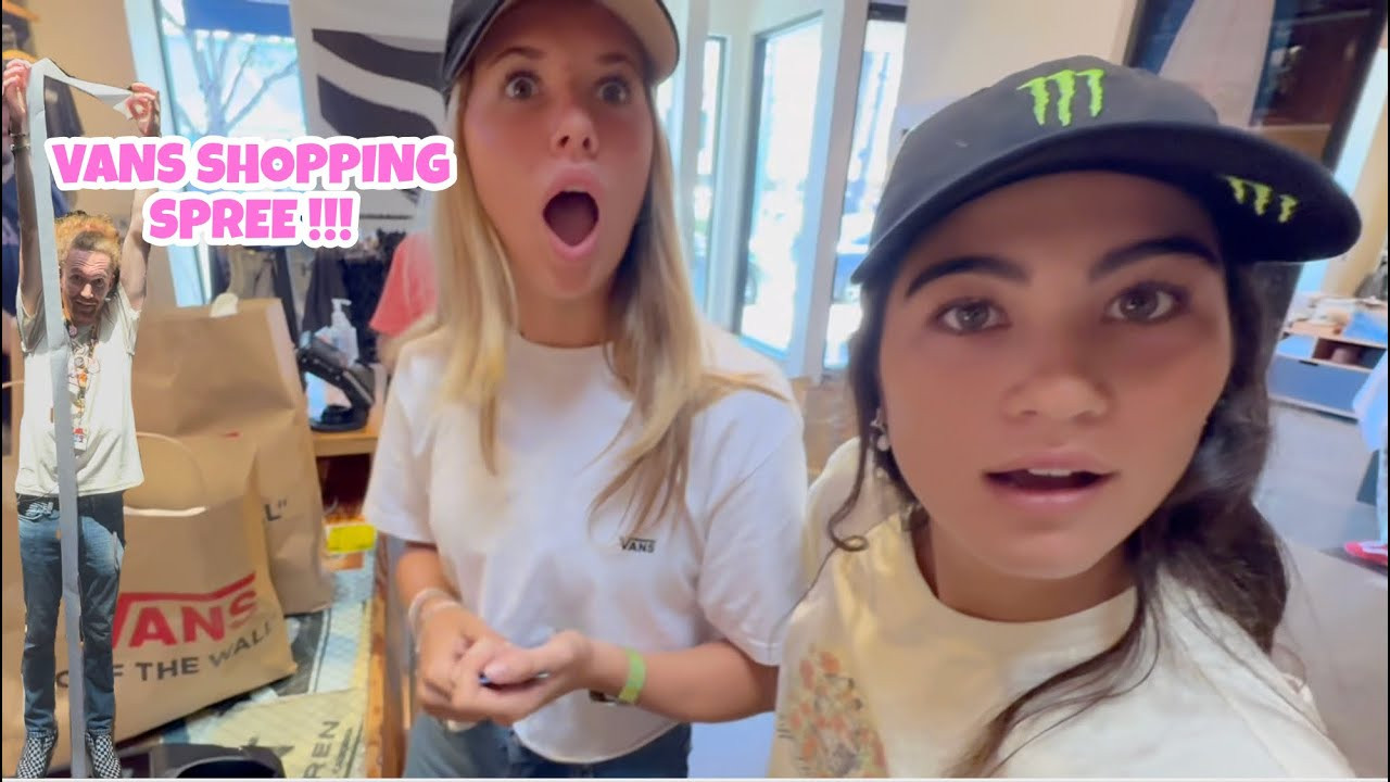 We went on an INSANE shopping spree at the Vans store in Long Beach, CA 😳💸<br />Huge thank you to @vans for this amazing opportunity. We’re obsessed with everything we got and are so grateful for the experience ❤️<br />We seriously had the best time!<br /><br />We picked out new outfits, shoes, accessories, plus more and had the best time!!! You will NOT believe how much we ended up spending at Vans !!!<br /><br />hope you enjoyed - Arisa 💗💗💗<br /><br /><br />Featuring: @jada_warddd @Summer.rackley_sk8er @Egoitz_bijueska <br /><br />This video is brought to you by @zappochews @zappochews.us 💕