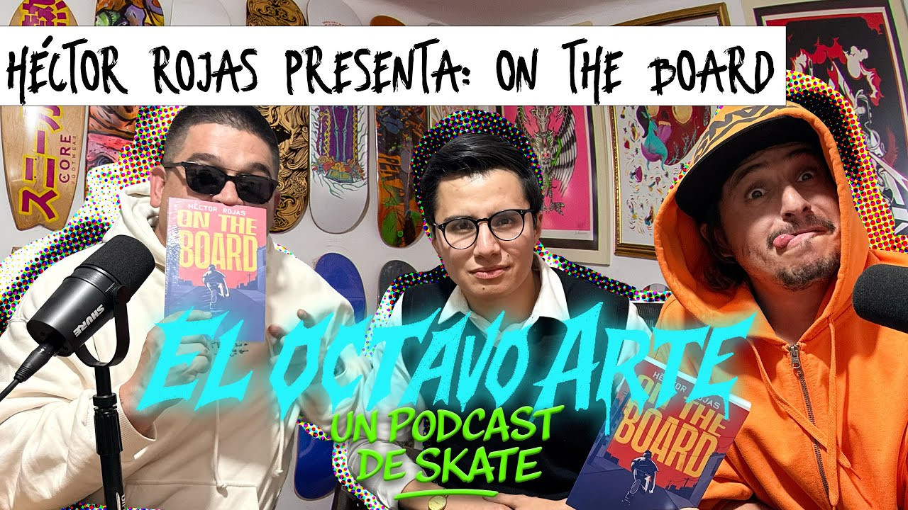 El patinador mexicano Héctor Rojas nos platica sobre el lanzamiento de On the Board, su novela, una iniciativa poco común dentro del skate mexicano, en un territorio donde hasta ahora no se había explorado un proyecto de este tipo.