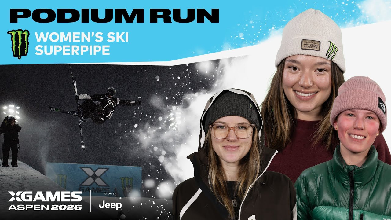 Watch the top podium runs from Monster Energy Women’s Ski SuperPipe at X Games Aspen 2026 Driven by Jeep!<br /><br />The X Games SuperPipe is approximately 567 feet long and 66 feet wide, with 22-foot walls. Athletes link tricks from wall to wall, attempting to get the most amplitude and maintain flow between tricks. Each rider will have three runs to land their best line; only an athlete’s single best run counts. SuperPipe is judged on progression, execution, difficulty, variety and amplitude.<br /><br />#XGames #XGamesAspen #skiing <br />____<br /><br />X Games — your destination for all things action sports, music, lifestyle and everything in between. <br /><br />Visit our official homepage at http://xgames.com for more coverage and highlights.<br /><br />SUBSCRIBE: https://www.youtube.com/XGames<br /><br />Check us on Social @XGames:<br />Instagram ► https://instagram.com/xgames<br />TikTok ► https://www.tiktok.com/@XGames<br />Twitter ► https://twitter.com/xgames<br />Facebook ► https://facebook.com/XGames<br />Twitch ► https://www.twitch.tv/xgames<br />Snapchat ► @xgames<br /><br />Thanks for watching #XGames!