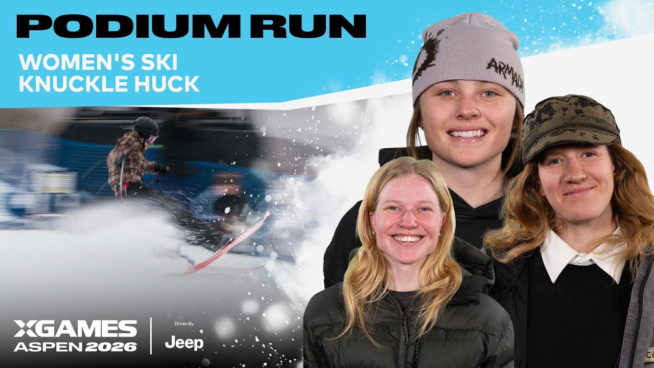 Watch the top podium runs from Women’s Ski Knuckle Huck at X Games Aspen 2026 Driven by Jeep!<br /><br />The Knuckle Huck discipline uses the same course as the Big Air jump, but instead of hitting the jump, athletes utilize the rollover or “knuckle” to throw their most stylish tricks. The contest is a jam session where athletes take as many runs as possible in the allotted time and are ranked based on overall impression. Knuckle Huck is judged on execution and difficulty of maneuvers, variety, progression of attempt, originality and style.<br /><br />#XGames #XGamesAspen #skiing<br />____<br /><br />X Games — your destination for all things action sports, music, lifestyle and everything in between. <br /><br />Visit our official homepage at http://xgames.com for more coverage and highlights.<br /><br />SUBSCRIBE: https://www.youtube.com/XGames<br /><br />Check us on Social @XGames:<br />Instagram ► https://instagram.com/xgames<br />TikTok ► https://www.tiktok.com/@XGames<br />Twitter ► https://twitter.com/xgames<br />Facebook ► https://facebook.com/XGames<br />Twitch ► https://www.twitch.tv/xgames<br />Snapchat ► @xgames<br /><br />Thanks for watching #XGames!