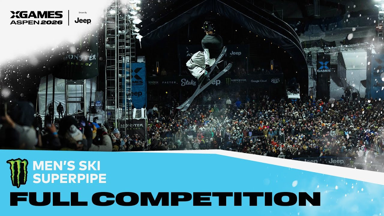 Watch the full Monster Energy Men’s Ski SuperPipe event from X Games Aspen 2026 Driven by Jeep! <br /><br />The X Games SuperPipe is approximately 567 feet long and 66 feet wide, with 22-foot walls. Athletes link tricks from wall to wall, attempting to get the most amplitude and maintain flow between tricks. Each rider will have three runs to land their best line; only an athlete’s single best run counts. SuperPipe is judged on progression, execution, difficulty, variety and amplitude.<br /><br />Rules at Glance:<br />1 heat of 10 athletes with 3 runs each. Runs will be scored 1-100, best run counts.<br /><br />#XGames #XGamesAspen #skiing<br />____<br /><br />X Games — your destination for all things action sports, music, lifestyle and everything in between. <br /><br />Visit our official homepage at http://xgames.com for more coverage and highlights.<br /><br />SUBSCRIBE: https://www.youtube.com/XGames<br /><br />Check us on Social @XGames:<br />Instagram ► https://instagram.com/xgames<br />TikTok ► https://www.tiktok.com/@XGames<br />Twitter ► https://twitter.com/xgames<br />Facebook ► https://facebook.com/XGames<br />Twitch ► https://www.twitch.tv/xgames<br />Snapchat ► @xgames<br /><br />Thanks for watching #XGames!