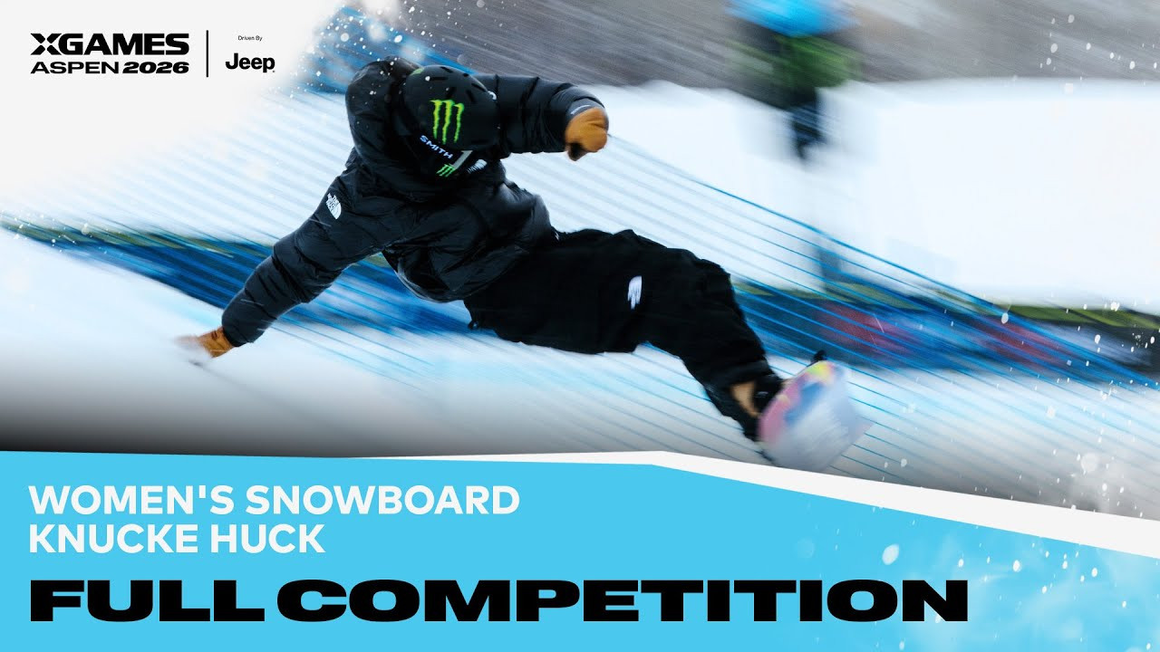 Watch the full Women’s Snowboard Knuckle Huck event from X Games Aspen 2026 Driven by Jeep! <br /><br />The Knuckle Huck discipline uses the same course as the Big Air jump, but instead of hitting the jump, athletes utilize the rollover or “knuckle” to throw their most stylish tricks. The contest is a jam session where athletes take as many runs as possible in the allotted time and are ranked based on overall impression. Knuckle Huck is judged on execution and difficulty of maneuvers, variety, progression of attempt, originality and style.<br /><br />Rules at Glance:<br />1 heat of 8 athletes in a 20 minute jam session taking as many runs as time permits. Athletes ranked on overall judges impression, ranked 1-8.<br /><br />#XGames #XGamesAspen #snowboarding<br />____<br /><br />X Games — your destination for all things action sports, music, lifestyle and everything in between. <br /><br />Visit our official homepage at http://xgames.com for more coverage and highlights.<br /><br />SUBSCRIBE: https://www.youtube.com/XGames<br /><br />Check us on Social @XGames:<br />Instagram ► https://instagram.com/xgames<br />TikTok ► https://www.tiktok.com/@XGames<br />Twitter ► https://twitter.com/xgames<br />Facebook ► https://facebook.com/XGames<br />Twitch ► https://www.twitch.tv/xgames<br />Snapchat ► @xgames<br /><br />Thanks for watching #XGames!