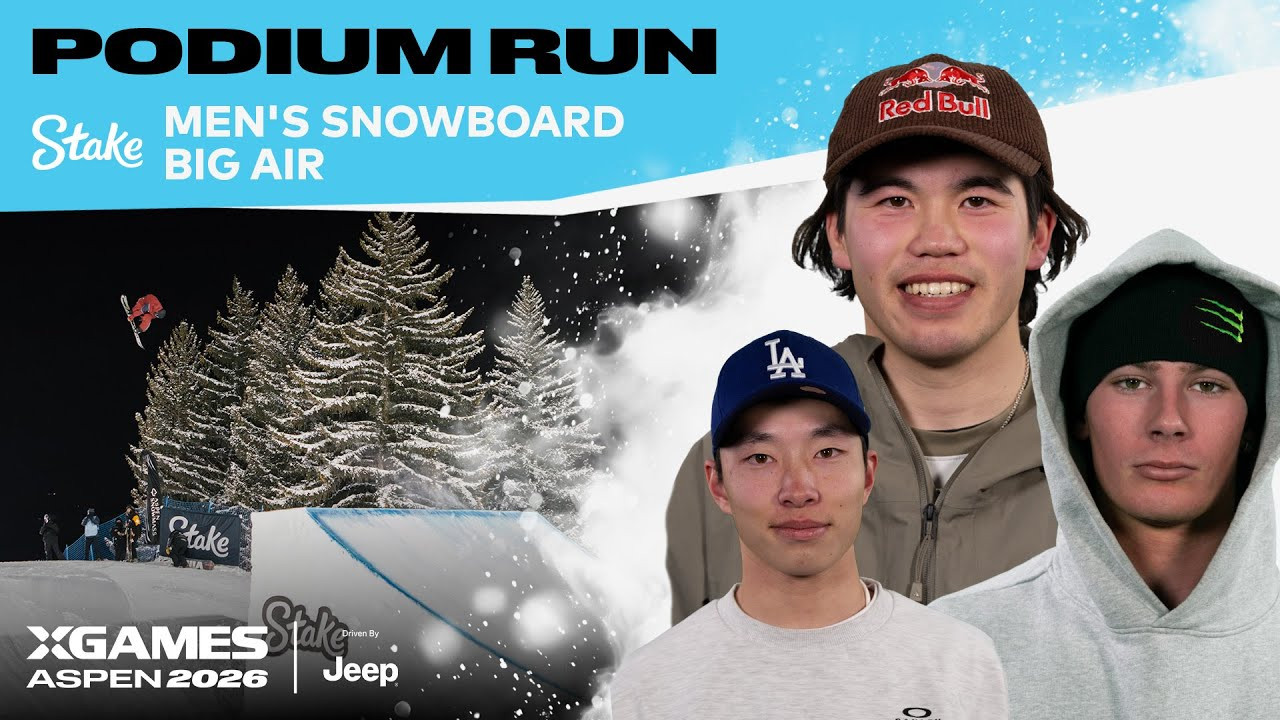 Watch the top podium runs from Stake Men’s Snowboard Big Air at X Games Aspen 2026 Driven by Jeep!<br /><br />The Big Air course is approximately 300 feet long and made up of a single 65-foot hybrid jump. Big Air is judged on aggressive execution of maneuvers, degree of difficulty and unique tricks, originality and style.<br /><br />#XGames #XGamesAspen #snowboarding<br />____<br /><br />X Games — your destination for all things action sports, music, lifestyle and everything in between. <br /><br />Visit our official homepage at http://xgames.com for more coverage and highlights.<br /><br />SUBSCRIBE: https://www.youtube.com/XGames<br /><br />Check us on Social @XGames:<br />Instagram ► https://instagram.com/xgames<br />TikTok ► https://www.tiktok.com/@XGames<br />Twitter ► https://twitter.com/xgames<br />Facebook ► https://facebook.com/XGames<br />Twitch ► https://www.twitch.tv/xgames<br />Snapchat ► @xgames<br /><br />Thanks for watching #XGames!