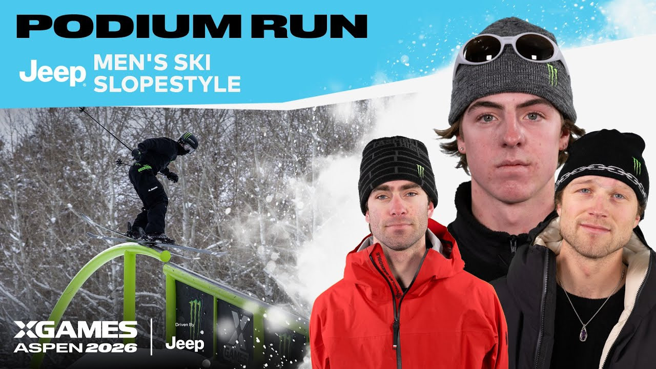 Watch the top podium runs from Jeep Men’s Ski Slopestyle at X Games Aspen 2026 Driven by Jeep!<br /><br />The Slopestyle course is approximately 1,700 feet long with several features and a vertical drop of about 300 feet. The top of the course will test the athletes’ rail prowess with multiple rail-based features. The bottom of the course has big booters, where athletes show off their jump skills. Slopestyle is judged on progression, execution, difficulty, variety and amplitude.<br /><br />#XGames #XGamesAspen #skiing<br />____<br /><br />X Games — your destination for all things action sports, music, lifestyle and everything in between. <br /><br />Visit our official homepage at http://xgames.com for more coverage and highlights.<br /><br />SUBSCRIBE: https://www.youtube.com/XGames<br /><br />Check us on Social @XGames:<br />Instagram ► https://instagram.com/xgames<br />TikTok ► https://www.tiktok.com/@XGames<br />Twitter ► https://twitter.com/xgames<br />Facebook ► https://facebook.com/XGames<br />Twitch ► https://www.twitch.tv/xgames<br />Snapchat ► @xgames<br /><br />Thanks for watching #XGames!