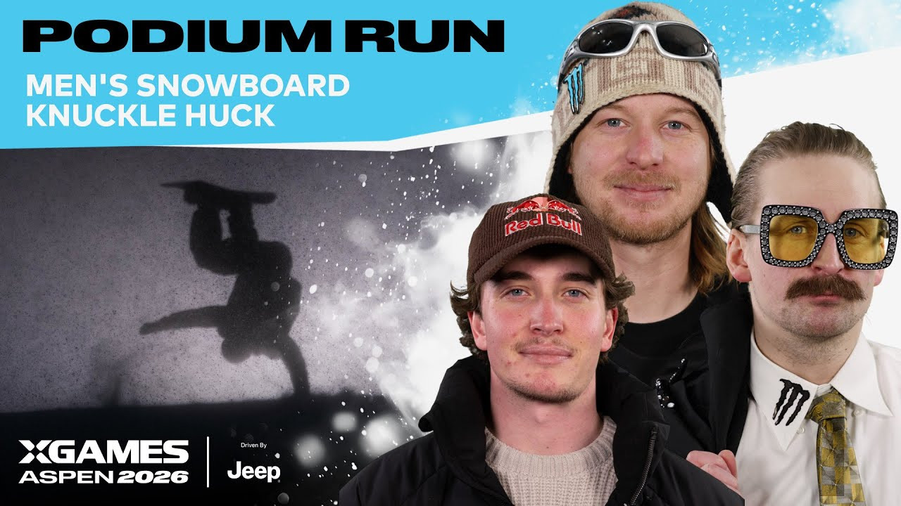Watch the top podium runs from Men’s Snowboard Knuckle Huck at X Games Aspen 2026 Driven by Jeep!<br /><br />The Knuckle Huck discipline uses the same course as the Big Air jump, but instead of hitting the jump, athletes utilize the rollover or “knuckle” to throw their most stylish tricks. The contest is a jam session where athletes take as many runs as possible in the allotted time and are ranked based on overall impression. Knuckle Huck is judged on execution and difficulty of maneuvers, variety, progression of attempt, originality and style.<br /><br />#XGames #XGamesAspen #snowboarding<br />____<br /><br />X Games — your destination for all things action sports, music, lifestyle and everything in between. <br /><br />Visit our official homepage at http://xgames.com for more coverage and highlights.<br /><br />SUBSCRIBE: https://www.youtube.com/XGames<br /><br />Check us on Social @XGames:<br />Instagram ► https://instagram.com/xgames<br />TikTok ► https://www.tiktok.com/@XGames<br />Twitter ► https://twitter.com/xgames<br />Facebook ► https://facebook.com/XGames<br />Twitch ► https://www.twitch.tv/xgames<br />Snapchat ► @xgames<br /><br />Thanks for watching #XGames!