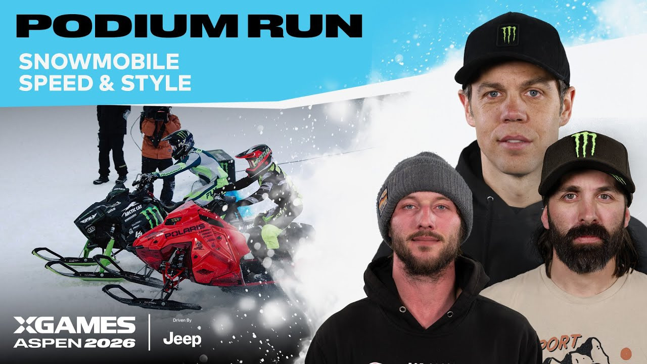Watch the top podium runs from Snowmobile Speed & Style at X Games Aspen 2026 Driven by Jeep!<br /><br />Speed & Style is a unique contest that pits two athletes on-course in a head-to-head battle that’s judged on both speed and style. Athletes compete against each other during a multi-lape race, and the first to cross the finish line receives a bonus. Freestyle ramps also are part of the course, and the athletes perform tricks each lap while racing against their opponent. Those tricks are judged, and that “Style” score is combined with their “Speed” tally to determine which athlete wins the heat.<br /><br />#XGames #XGamesAspen #snowmobile<br />____<br /><br />X Games — your destination for all things action sports, music, lifestyle and everything in between. <br /><br />Visit our official homepage at http://xgames.com for more coverage and highlights.<br /><br />SUBSCRIBE: https://www.youtube.com/XGames<br /><br />Check us on Social @XGames:<br />Instagram ► https://instagram.com/xgames<br />TikTok ► https://www.tiktok.com/@XGames<br />Twitter ► https://twitter.com/xgames<br />Facebook ► https://facebook.com/XGames<br />Twitch ► https://www.twitch.tv/xgames<br />Snapchat ► @xgames<br /><br />Thanks for watching #XGames!