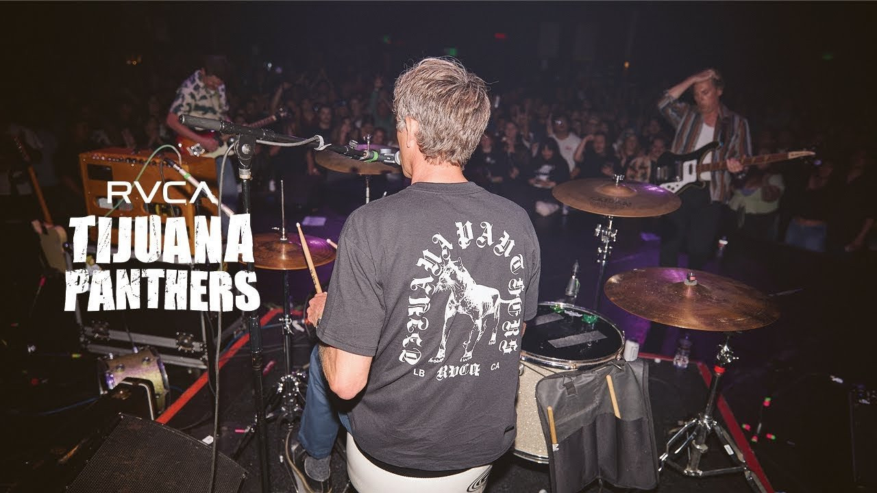 RVCA X Tijuana Panthers brings together the brand’s creative heritage and the band’s<br /> unmistakable Southern California spirit. Longtime friends and collaborators, the trio have shaped their scene through a blend of garage and surf rock.