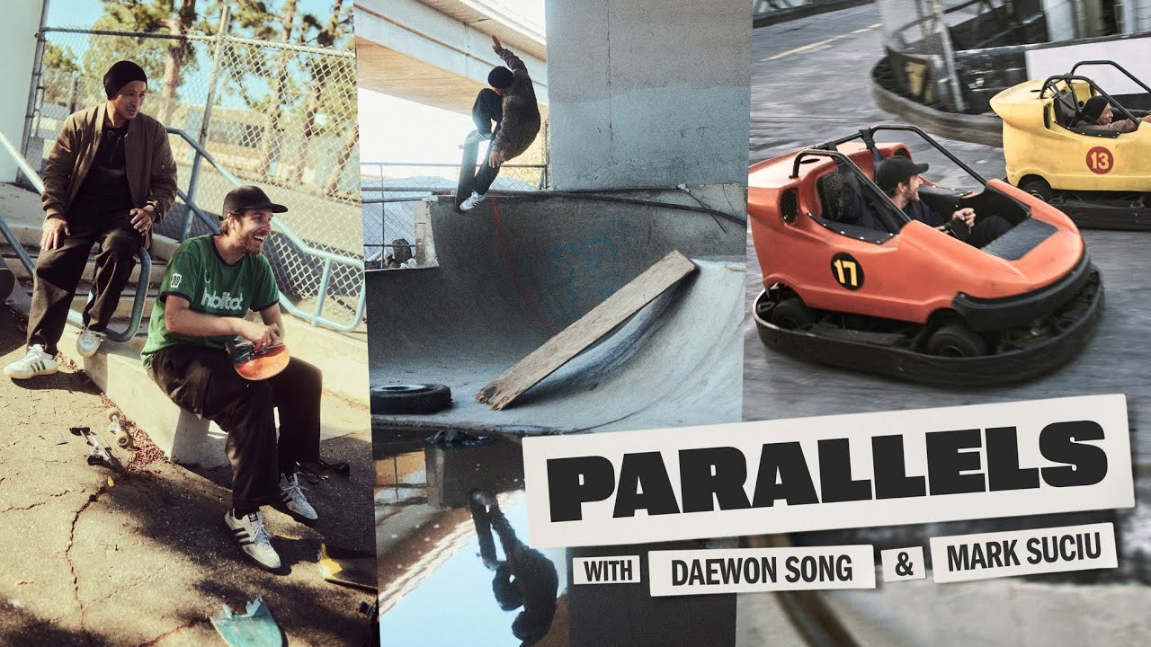 In tandem with the new Glenburn, we introduce “Parallels”, a series that focuses on the personalities and creative activity of various adidas riders. We kick things off in Los Angeles, as Mark Suciu visits Daewon Song, who’s finishing a short recovery from an injury. We tag along as they check out a bunch of Daewon’s skate spots, dig through his archives, and chat about their collective past. The new Glenburn from adidas Skateboarding - available now at your preferred skate retailer.<br /><br />Filmed by:<br />Greg Hunt and David Serrano<br /><br />Archival footage:<br />Socrates Leal<br /><br />Produced by:<br />Made by Delphi<br /><br />Music:<br />Reverend Baron<br /><br />www.adidas.com/Skateboarding<br />@adidasSkateboarding<br /><br />#Glenburn<br />#adidasSkateboarding