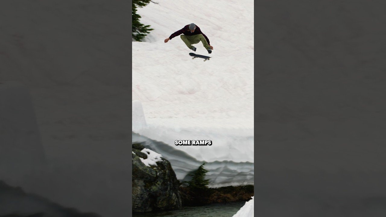 Ryan Decenzo ode to the legend Rick McCrank as he takes it to the next level and tries to Frontside Flip a 20 foot creek gap in the snow.