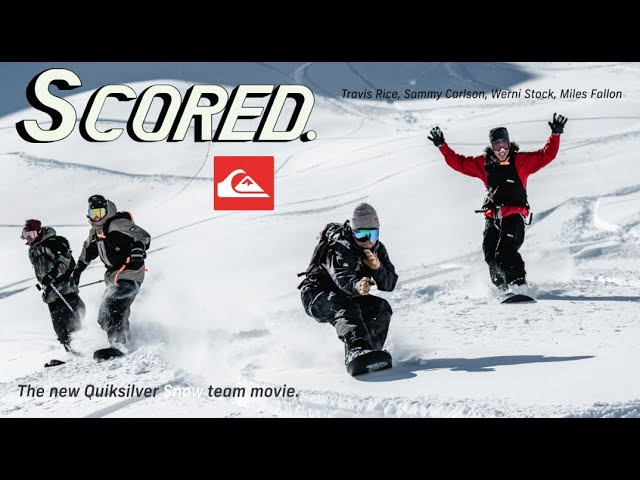 Last April. Travis Rice, Sammy Carlson, Werni Stock, and Miles Fallon roll into Alaska. Two veterans, two first-timers. Blue skies. Perfect snow. Nonstop energy. For an entire week. "Chugach magic,” as Travis called it. <br /><br />The result is SCORED — our latest snow film. Good vibes. Turbocharged riding. And David Carson's unmistakable art direction tying it all together.<br /><br />Go ahead. Hit play.<br /><br />https://quiksilver.com