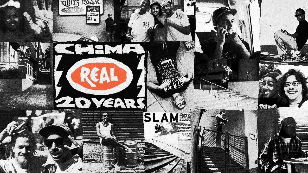 We're celebrating 20 years of Chima being on REAL with a new board and an acknowledgement of all of the heavy skating he's put in during that time. Cheers Chima.