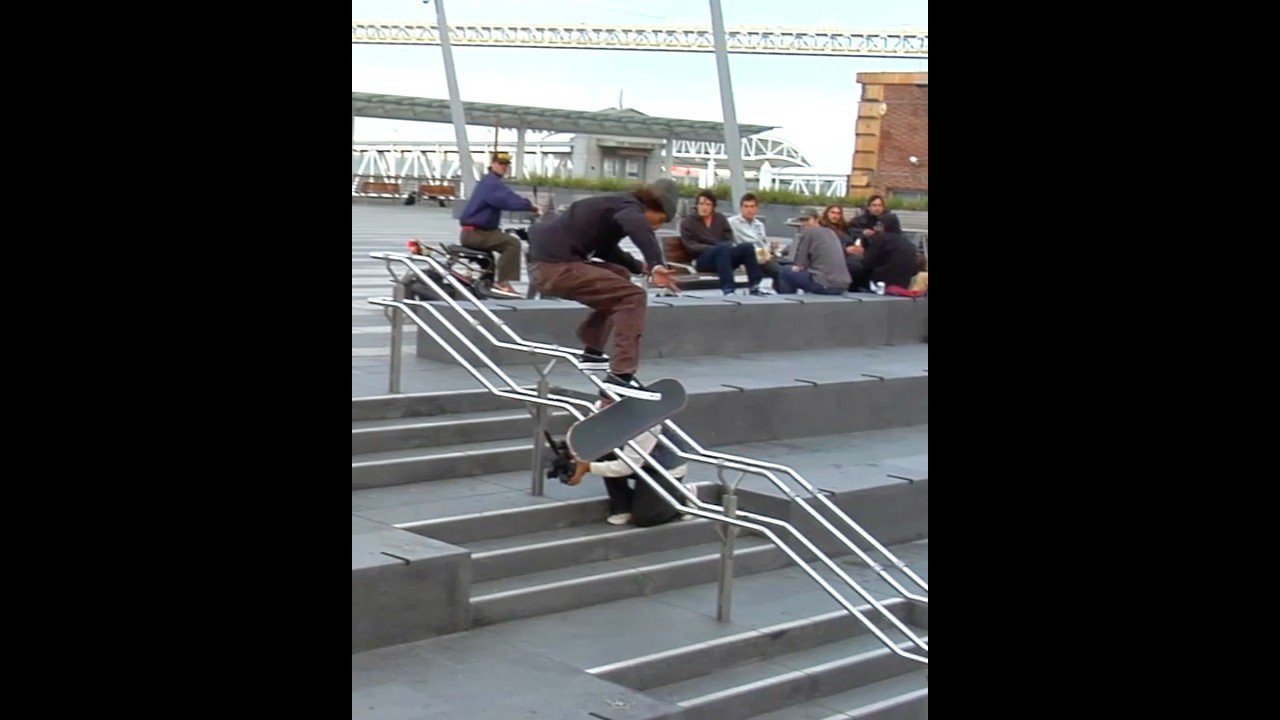 💣 Myles Tussey sends a switch tré down the Embarcadero triple 🌁 Awaysted's "Into Otherness" is playing on the Thrasher site 📡