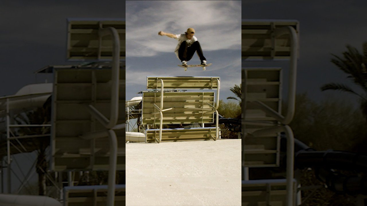 Ryan Sheckler and Decenzo raise the stakes and skate a bump to a picnic table on its side