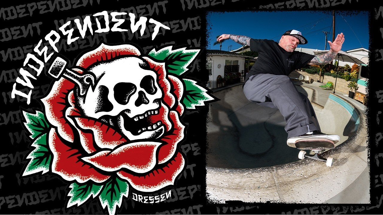 The Independent x Eric Dressen Skull Rose Capsule pulls straight from Dressen’s hand-drawn art and decades-deep roots in skateboarding. <br /><br />Apparel is available now at your local skateshop.<br />Stage 4 Trucks are coming soon.<br /><br />Follow Eric - https://instagram.com/ericdressen<br /><br />Filmed and Edited by Jacob Nuñez - https://instagram.com/paconertz<br />____________________________________________________________________<br /><br />Ride The Best and Subscribe to Independent Trucks!<br /><br />Shop: https://nhsskatedirect.com/pages/independent-trucks<br />YouTube: http://bitly.com/IndyYouTube​​<br />Facebook: https://www.facebook.com/IndependentTrucks<br />Instagram: https://instagram.com/independenttrucks​<br />Twitter: https://twitter.com/indy_trucks​