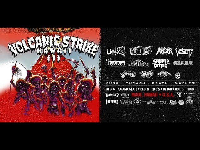 The full blown deal including ALL the bands that played this years Volcanic Strike all musty and crusty through the eye of the Larb..as seen in Thrasher magazine..mahalo Maui , see you freaks next year!