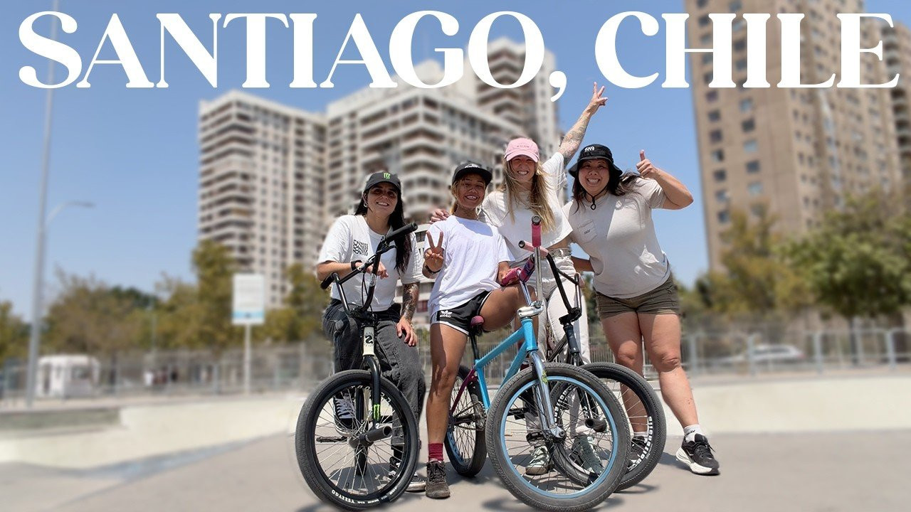 Weekend BMX road trip in Santiago, Chile with Angie Marino, Maca Grasset and Beatrice Trang.<br /><br />Thanks for watching :)<br /><br />🌸 Support the Bloom BMX: https://www.shopthebloombmx.com/<br /><br />Follow us<br />Website: www.thebloombmx.com<br />Instagram: www.instagram.com/thebloombmx<br />Facebook: www.facebook.com/thebloombmx<br />Twitter: www.twitter.com/thebloombmx<br />Tiktok: www.tiktok.com/@thebloombmx<br /><br />🌸 The Bloom BMX was founded in 2019 by riders Angie Marino and Beatrice Trang, with the goal of creating a platform dedicated to covering women’s BMX. More than just a news source or brand, The Bloom BMX is also about building community-focused events, providing opportunities for women to elevate their riding and growth in the sport through events and camps focused on women.
