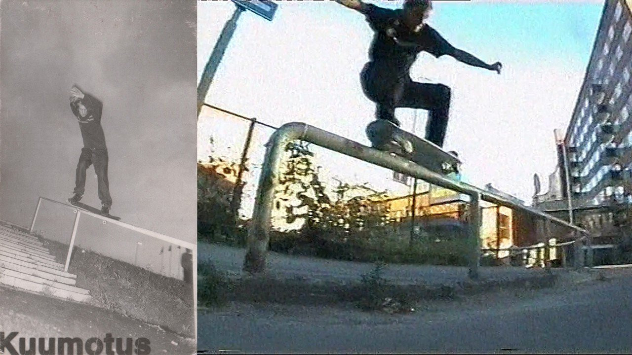 El Rio Grind Productions Presents: “The Kuumotus”<br /><br />Video by Marko Jatkola and Vesa Ritola for El Rio Grind Productions. Featuring Antti Koskinen, Cairo Foster, Eero Anttila, Eero Karjalainen, Gabriel Engelke, Guy Kämpfen, Ilkka Merilä, Jari Tuokko, Jaska Teinilä, Jose Negrin, Jouni Leino, Juho Liesmäki, Jukka Jokinen, Jussi Korhonen, Jussi Tuominen, Lari Janhunen, Love Eneroth, Luc Kämpfen, Miikka Huiko, Mikko Airaksinen, Mikko Huttunen, Pablo Domingues, Paul, Pekka Salmela, Pekka Tavi, Penna Salisma, Philip Leander, Pontus Alv, Sebastian Hepp, Stefan Bircher, Stefan Herb, Sven Kilchenmann, Teemu Korhonen, Tero Malinen, Thomas Kahlbom, Tim Husa, Timo Hätinen, Timo Kuulusa, Valtteri Kivelä and Vesa Ritola.<br /><br />Chapters<br />00:00 Intro<br />03:31 Tim Husa<br />05:23 Pekka Salmela<br />08:04 Friends Part 1<br />12:00 Jukka Jokinen<br />14:19 Tero Malinen<br />17:25 Penna Salisma<br />20:05 Friends Part 2<br />22:14 Vesa Ritola<br />25:50 Timo Kuulusa<br />28:55 Jouni Leino<br />32:34 Tipijupimikkoswtrlnd<br />37:31 Jussi Korhonen<br />41:25 Eero Anttila<br />46:26 Closing<br /><br />If you have Proper Skate Videos Digitized VHS Tapes or DVDs, please feel free to join our Discord Server and help us to Archive old physical Skate Videos.<br /><br />Odysee: https://odysee.com/@SkateVideoLibrary<br />Discord: https://discord.me/skatevideolibrary<br /><br />Video: 960x720p, 50.00fps, 6000 kbps<br />Audio: Stereo, 48.0 kHz, 128 kbps