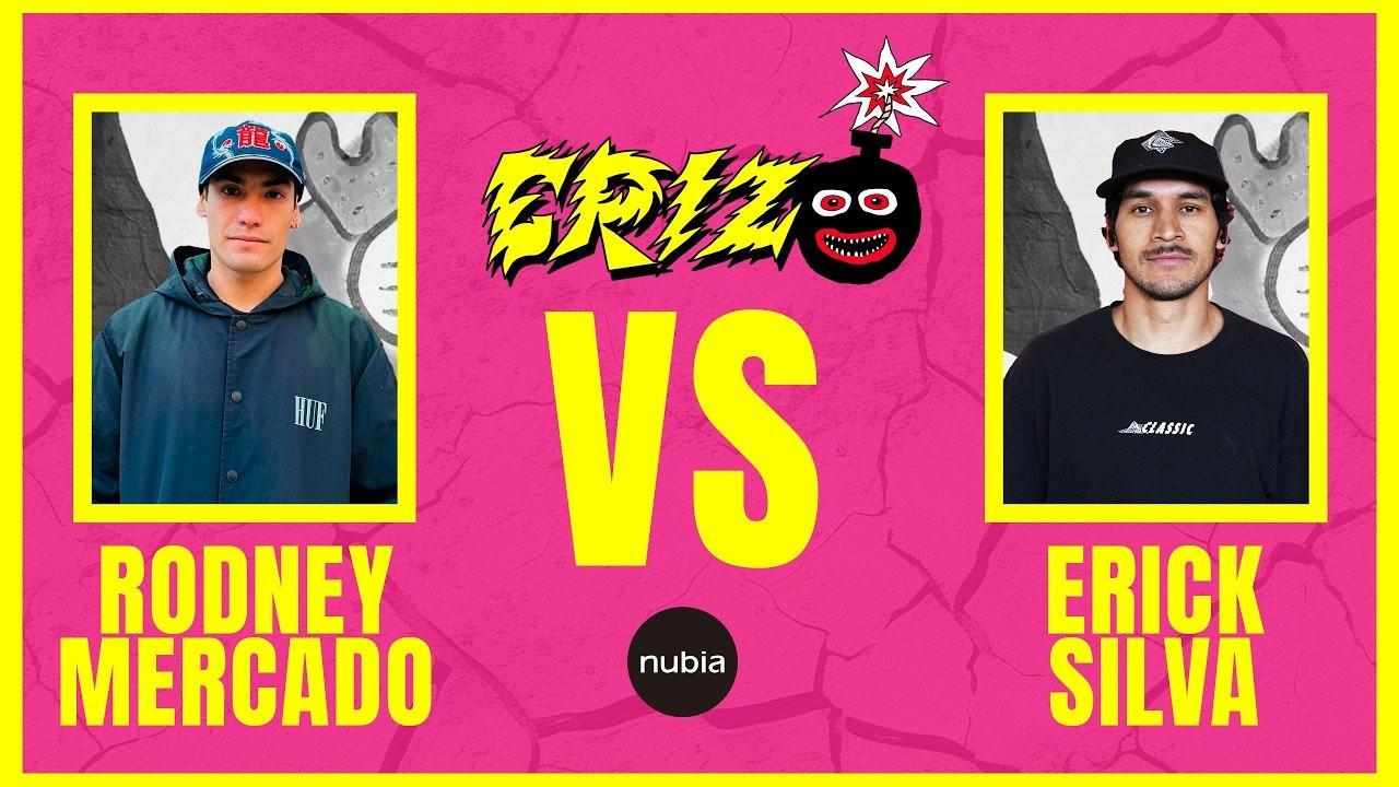 Este tiro viene a darle un toque hermoso a la primera parte de la serie, que por cierto termina hoy, con un morro de un lado que está enamorando a la escena con su estilo, sus ganas y todo lo que ha estado haciendo en calle y concursos últimamente: Rodney Mercado.<br />Y del otro lado, un OG de los más técnicos, con estilo y sin duda con unas videopartes de las mejores de México. Claramente hablamos del señor Erick Silva.<br />Un tiro que nos pone en perspectiva lo que trae la nueva escuela y lo que defiende la vieja escuela.